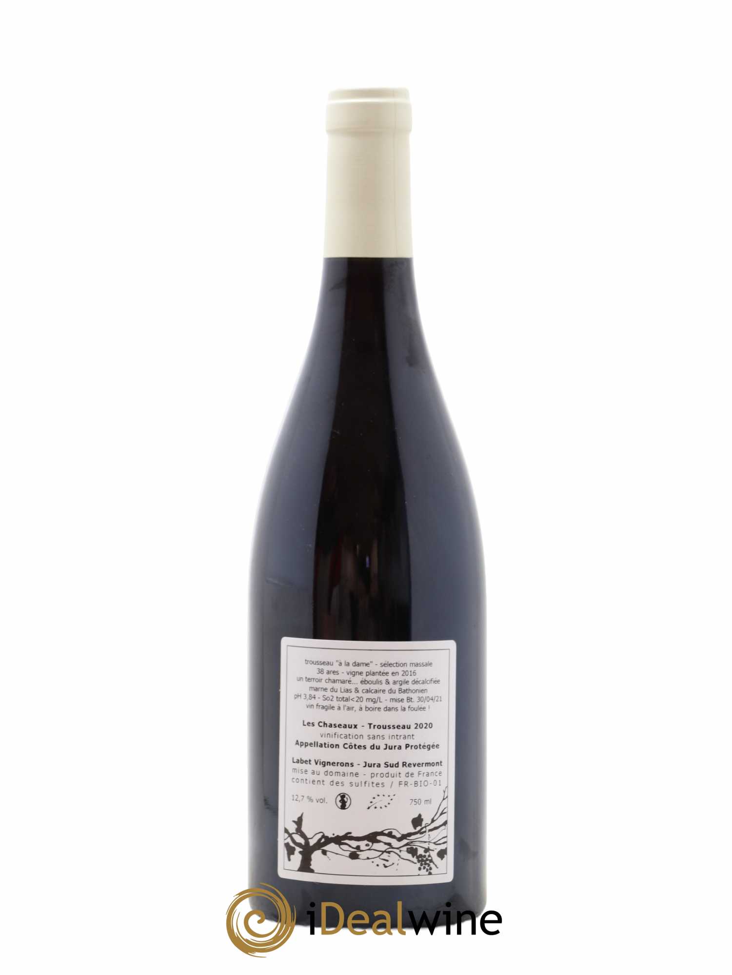 Côtes du Jura Trousseau Les Chaseaux Romain - Julien  - Charline Labet  2020 - Lot de 1 bouteille - 1