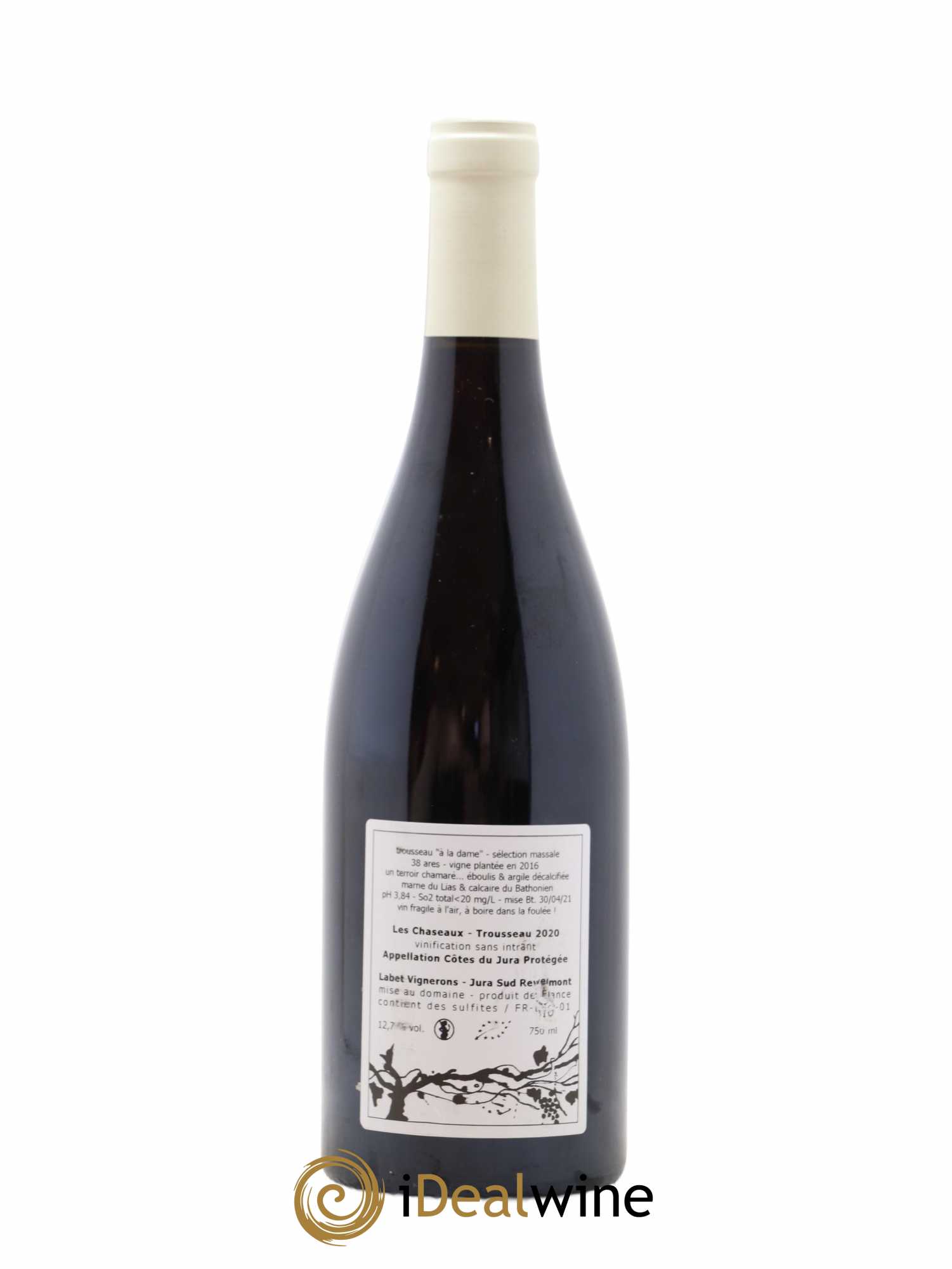 Côtes du Jura Trousseau Les Chaseaux Romain - Julien  - Charline Labet  2020 - Lot de 1 bouteille - 2