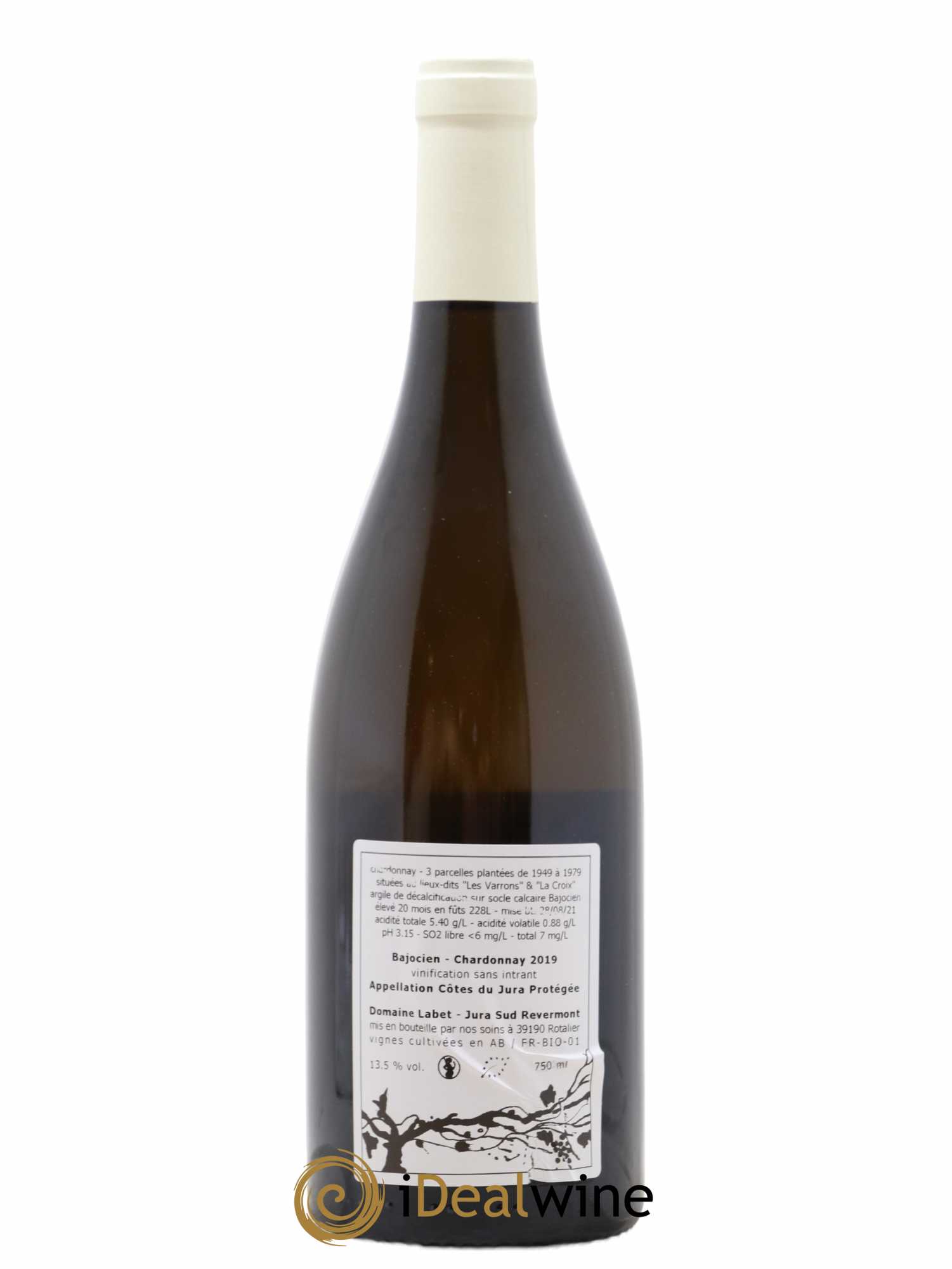 Côtes du Jura Chardonnay Bajocien Romain - Julien  - Charline Labet  2019 - Lotto di 1 bottiglia - 1