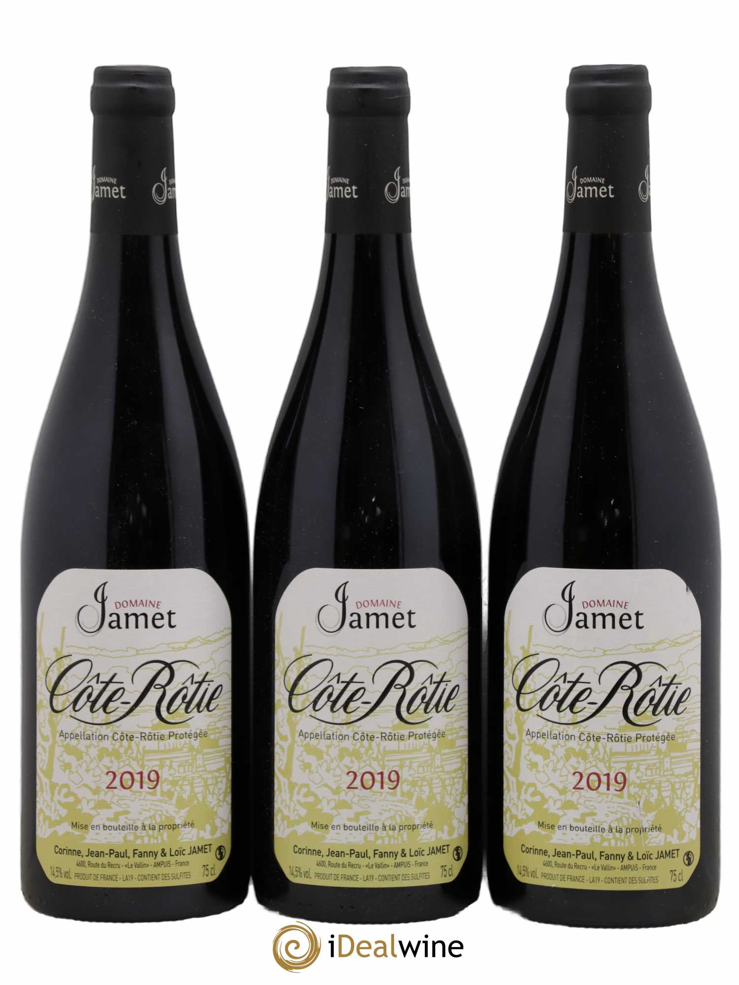 Côte-Rôtie Jamet (Domaine) 2019 - Lot de 3 bouteilles - 0