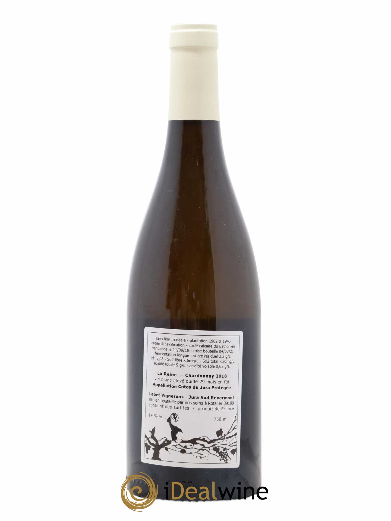 Côtes du Jura Chardonnay La Reine Romain - Julien  - Charline Labet  2018 - Lot of 1 bottle - 1