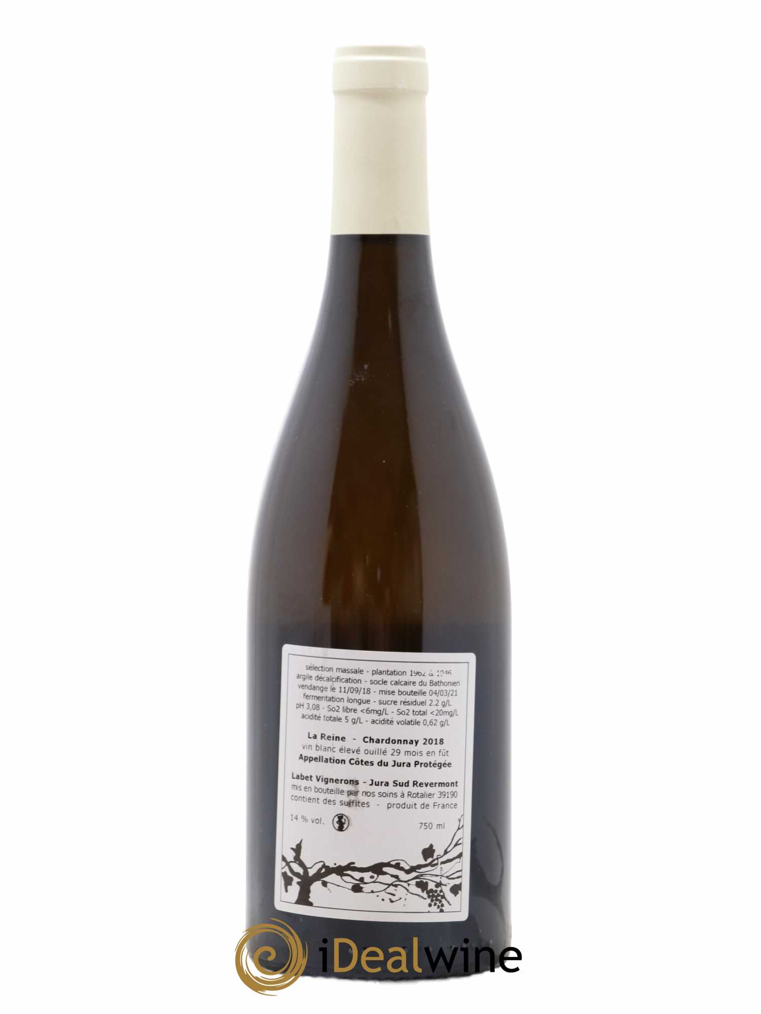 Côtes du Jura Chardonnay La Reine Romain - Julien  - Charline Labet  2018 - Lot of 1 bottle - 1