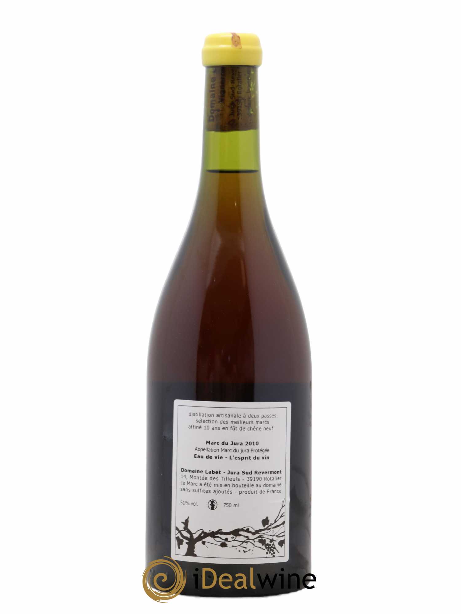 Vin de France Marc du Jura Domaine Labet 2010 - Lot de 1 bouteille - 1