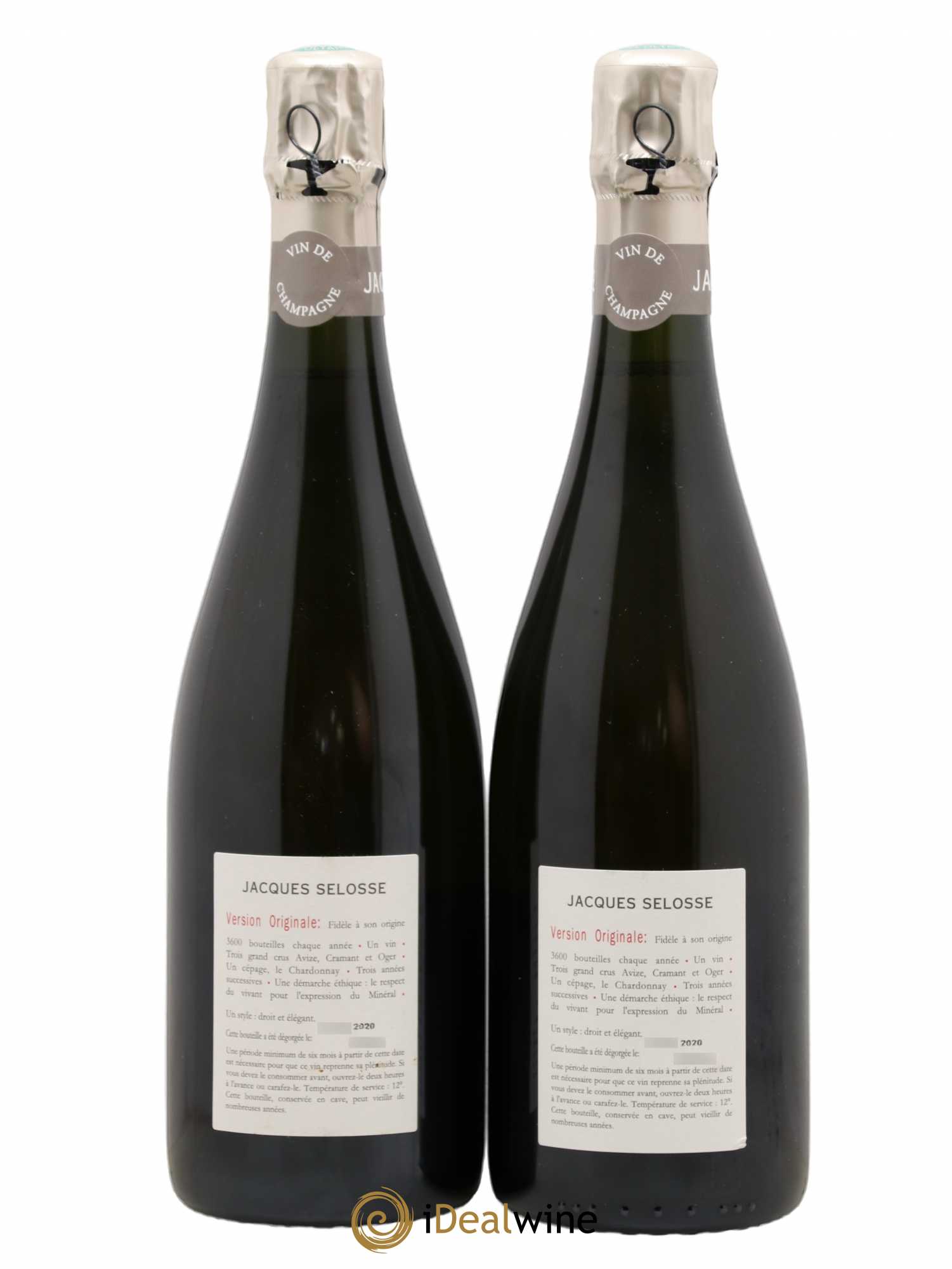 Version Originale Jacques Selosse - Lot de 2 bouteilles - 1