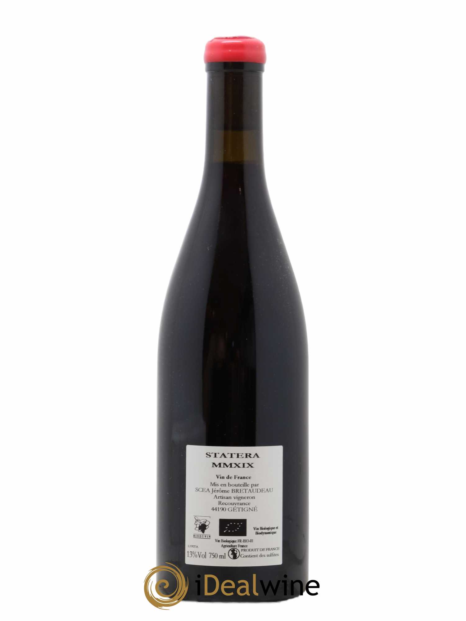 Vin de France Statera Jérôme Bretaudeau - Domaine de Bellevue 2019 - Lot of 1 bottle - 1