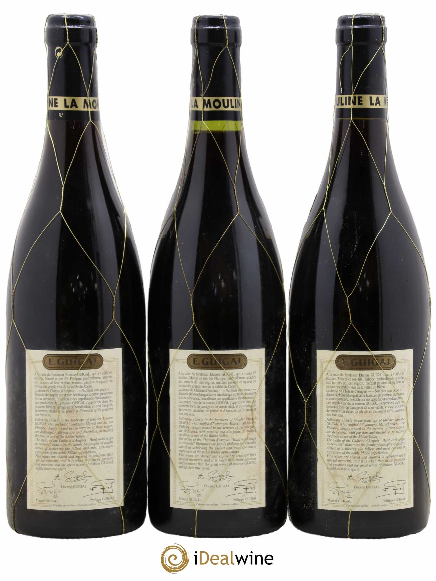 Côte-Rôtie La Mouline Guigal 2002 - Lot de 3 bouteilles - 1