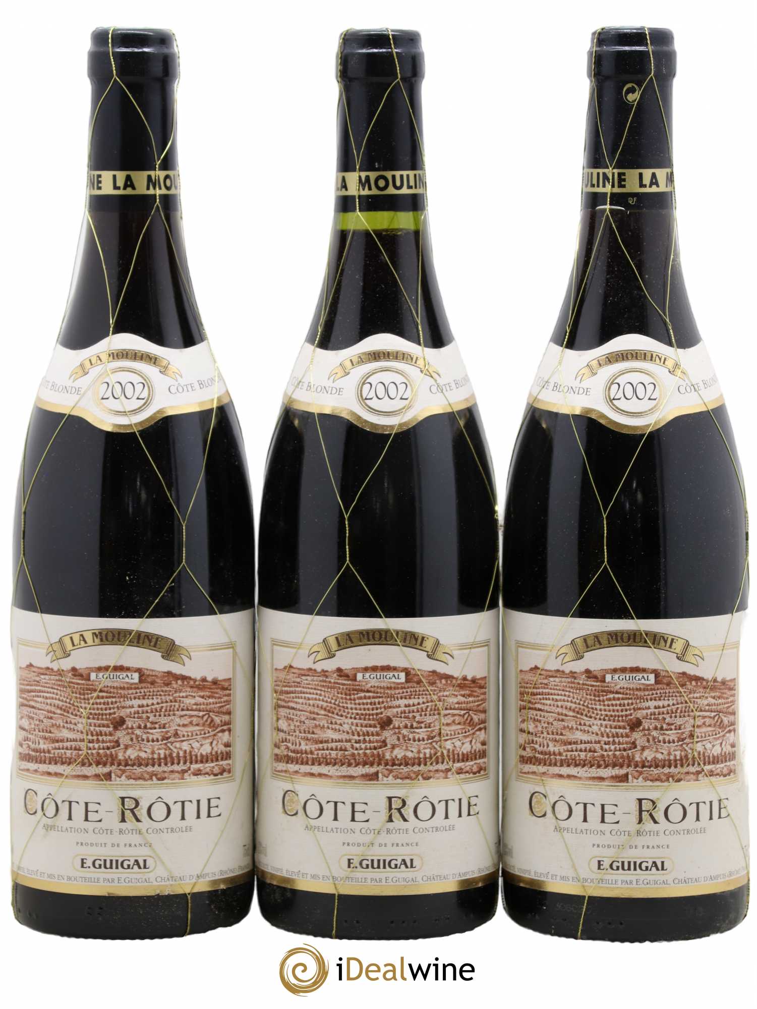 Côte-Rôtie La Mouline Guigal 2002 - Lot de 3 bouteilles - 0