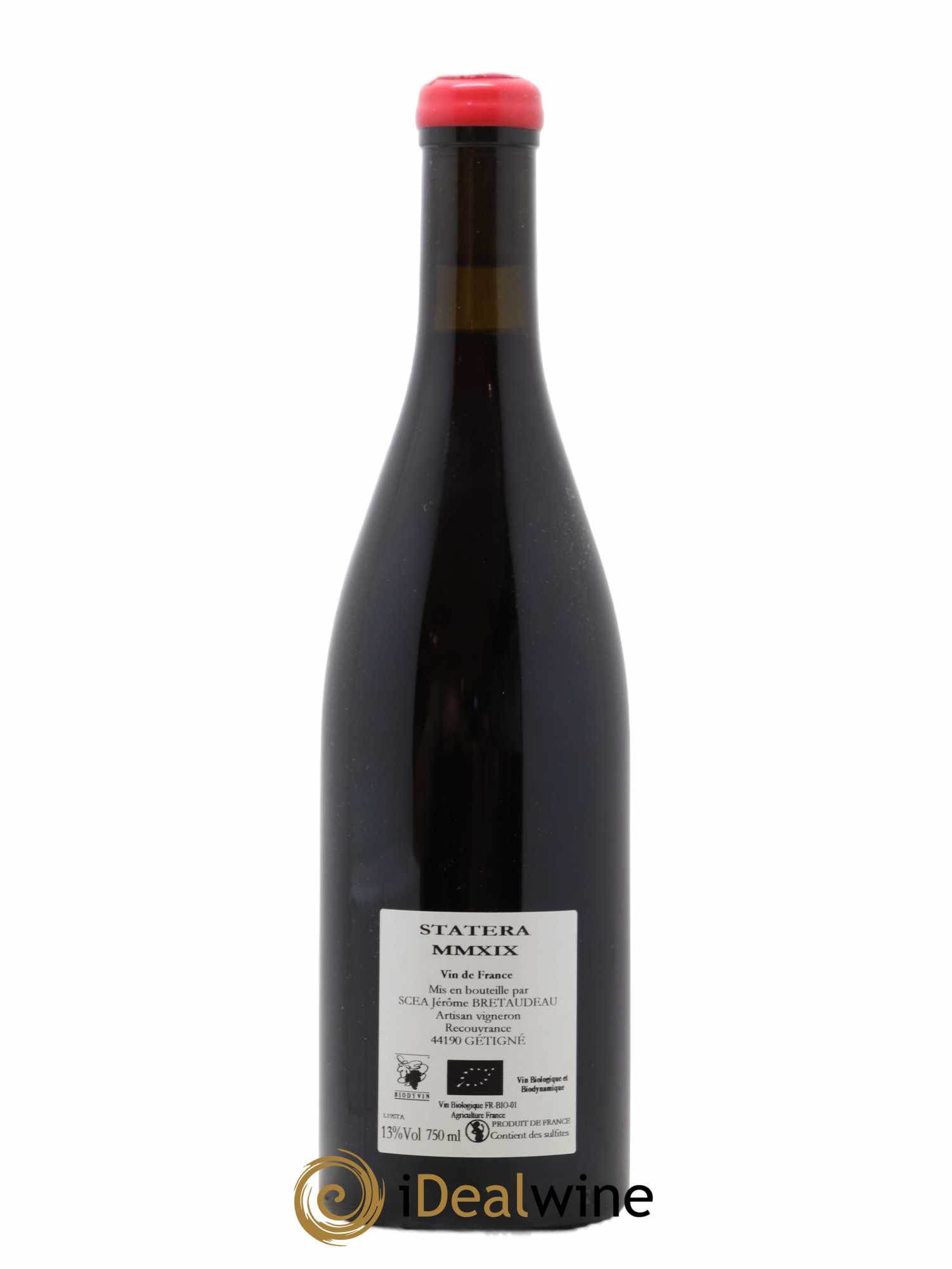 Vin de France Statera Jérôme Bretaudeau - Domaine de Bellevue 2019 - Lot de 1 bouteille - 1