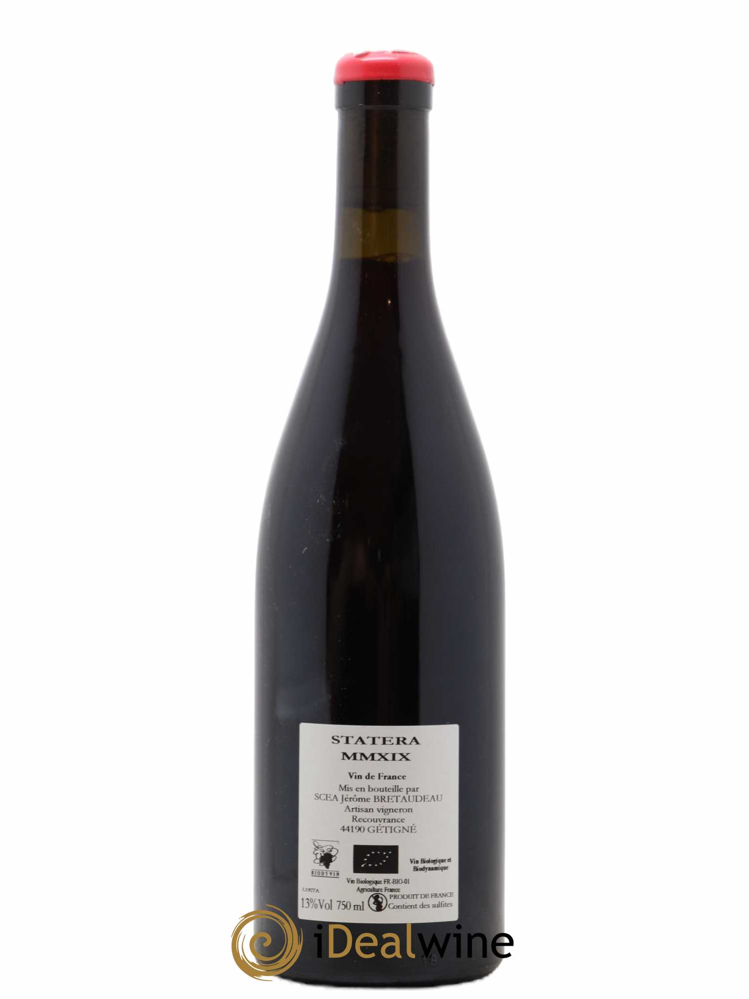 Vin de France Statera Jérôme Bretaudeau - Domaine de Bellevue 2019 - Lot de 1 bouteille - 1