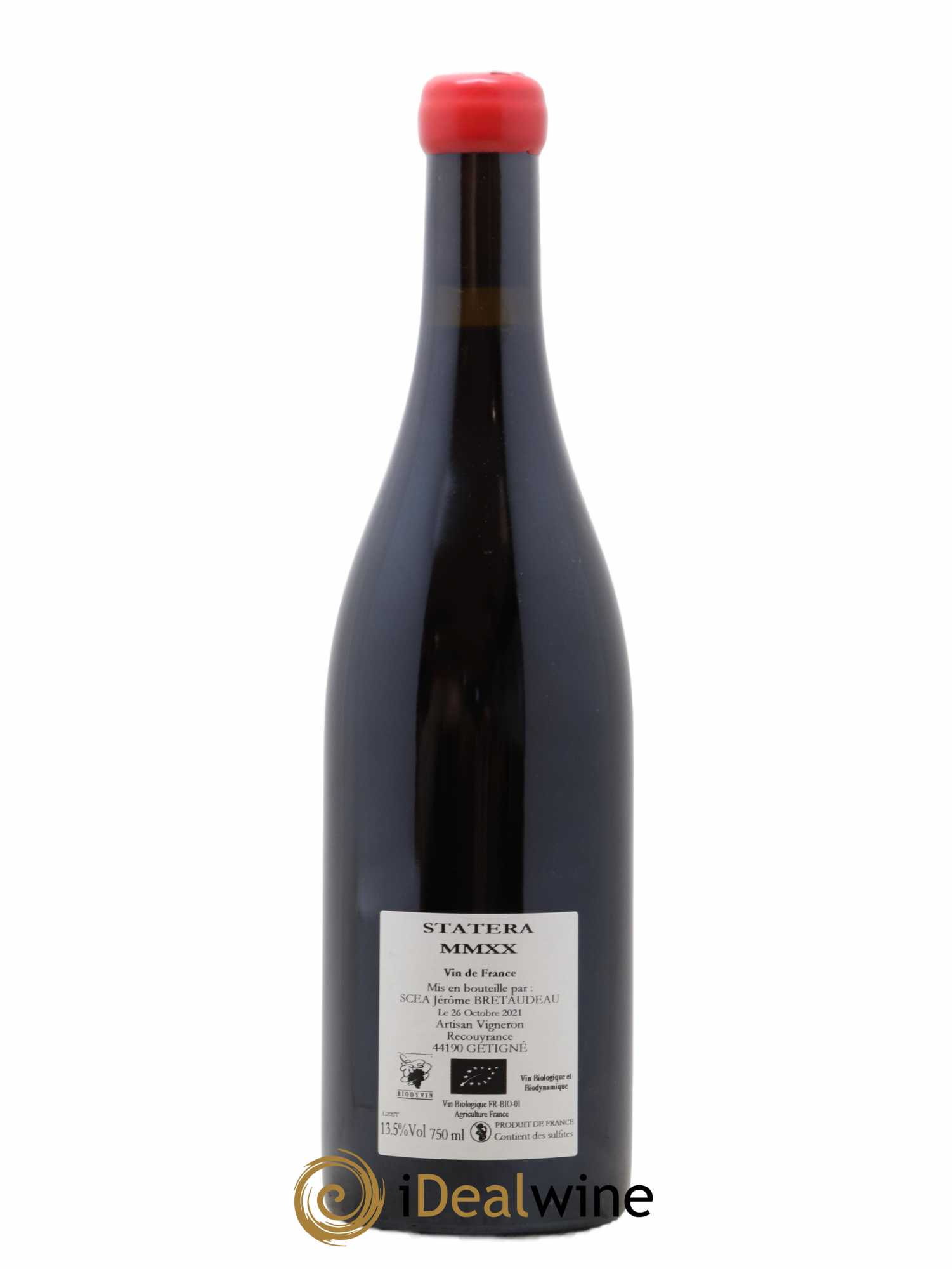 Vin de France Statera Jérôme Bretaudeau - Domaine de Bellevue  2020 - Lot de 1 bouteille - 1