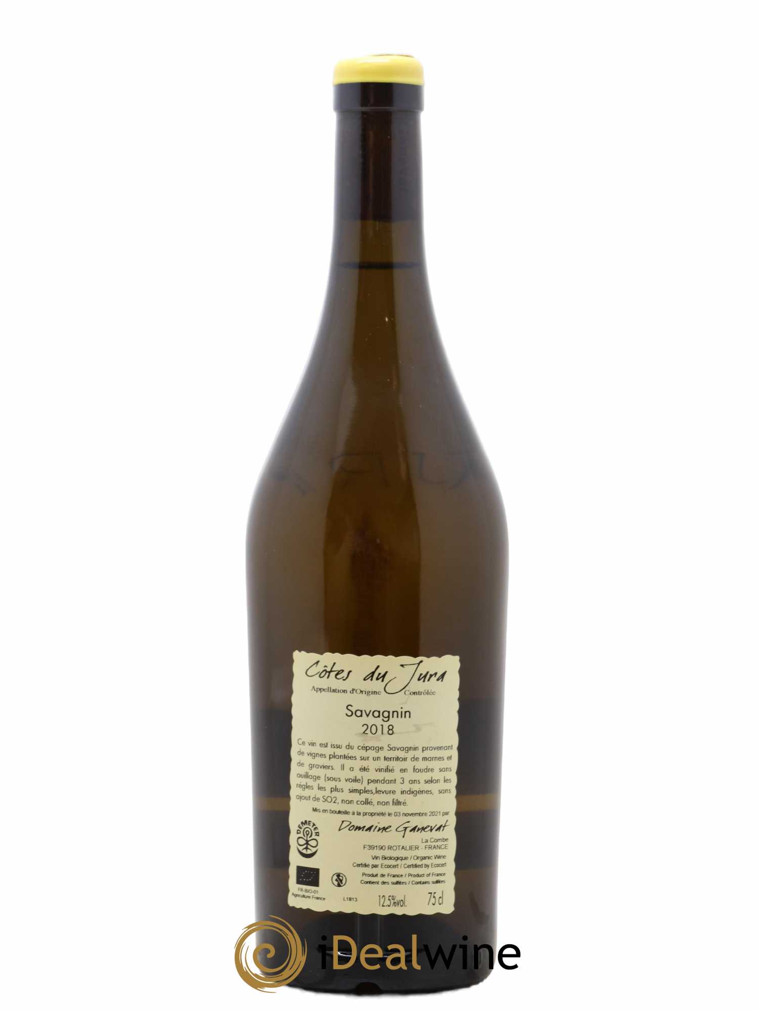 Côtes du Jura Les Grands Teppes Savagnin (sous voile) Jean-François Ganevat (Domaine) 2018 - Lot de 1 bouteille - 1