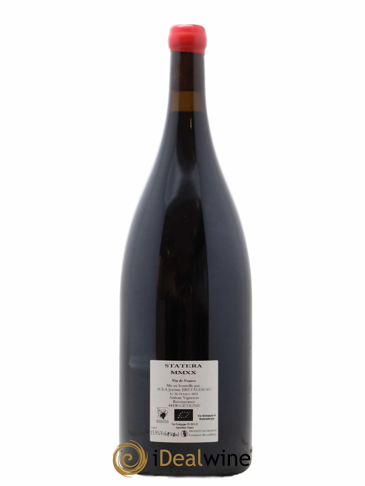 Vin de France Statera Jérôme Bretaudeau - Domaine de Bellevue  2020 - Lot de 1 magnum - 1