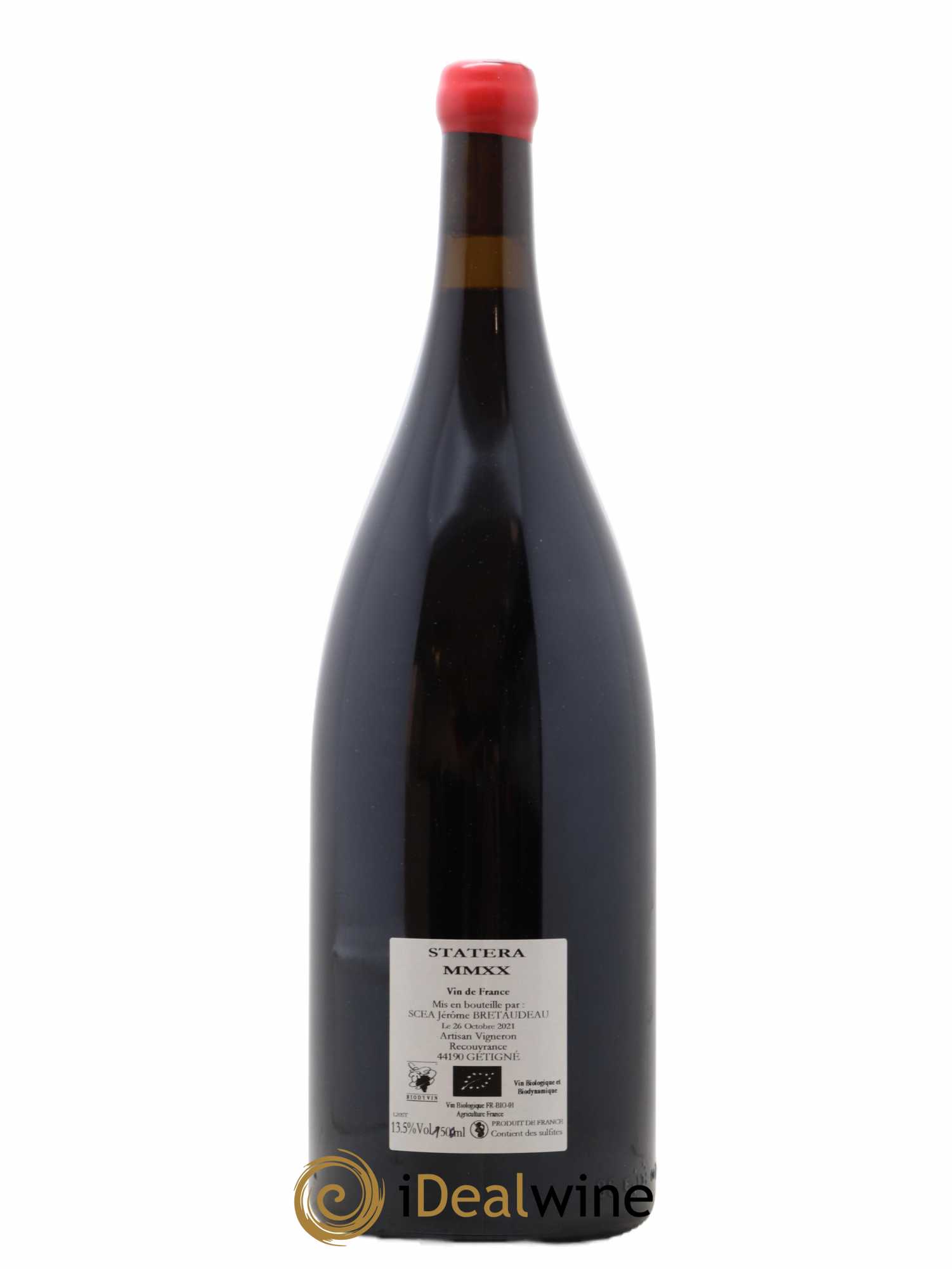 Vin de France Statera Jérôme Bretaudeau - Domaine de Bellevue  2020 - Lot de 1 magnum - 1