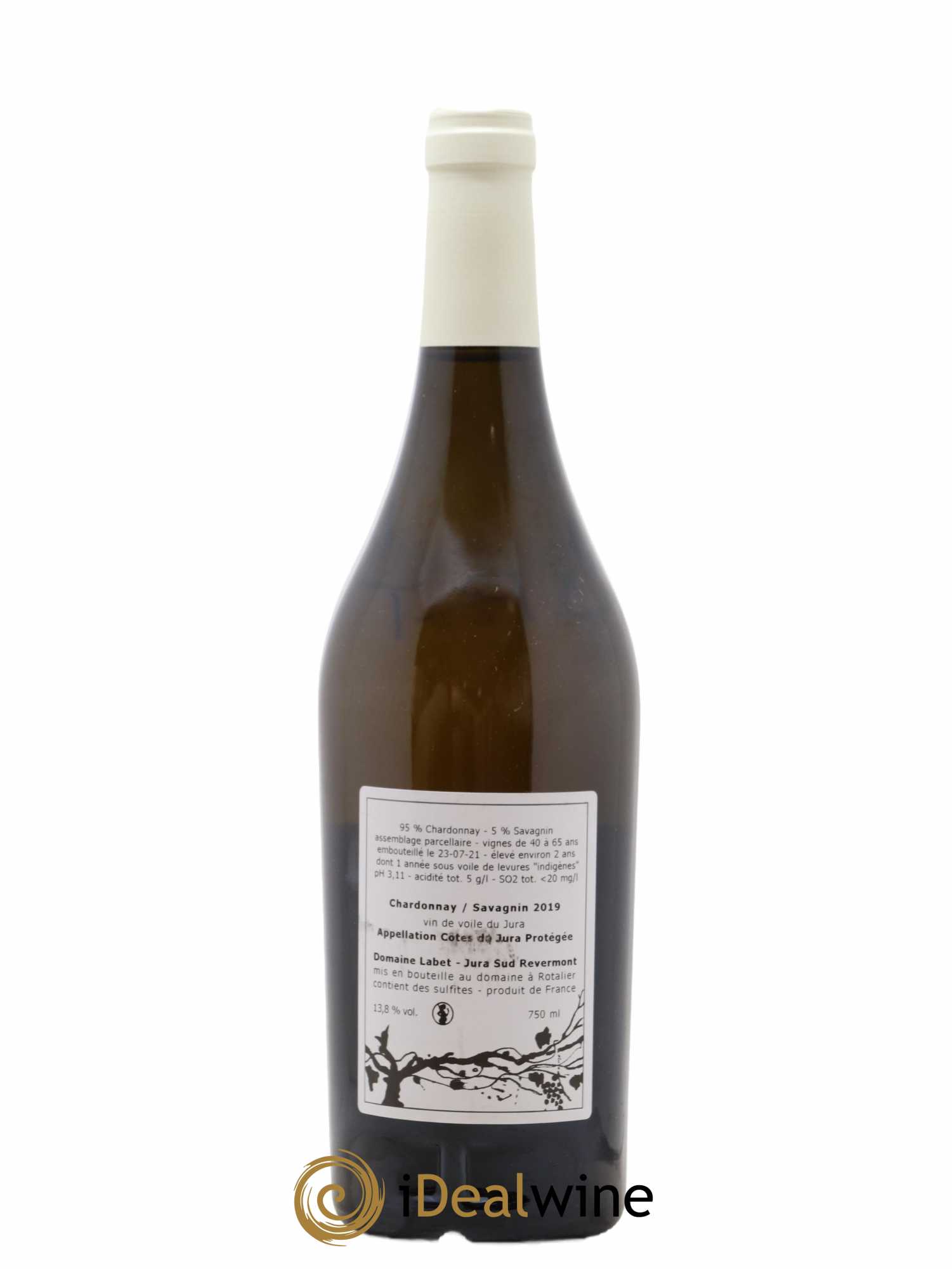 Côtes du Jura Vin de Voile Chardonnay-Savagnin cuvée de garde Romain - Julien  - Charline Labet  2019 - Lot of 1 bottle - 1