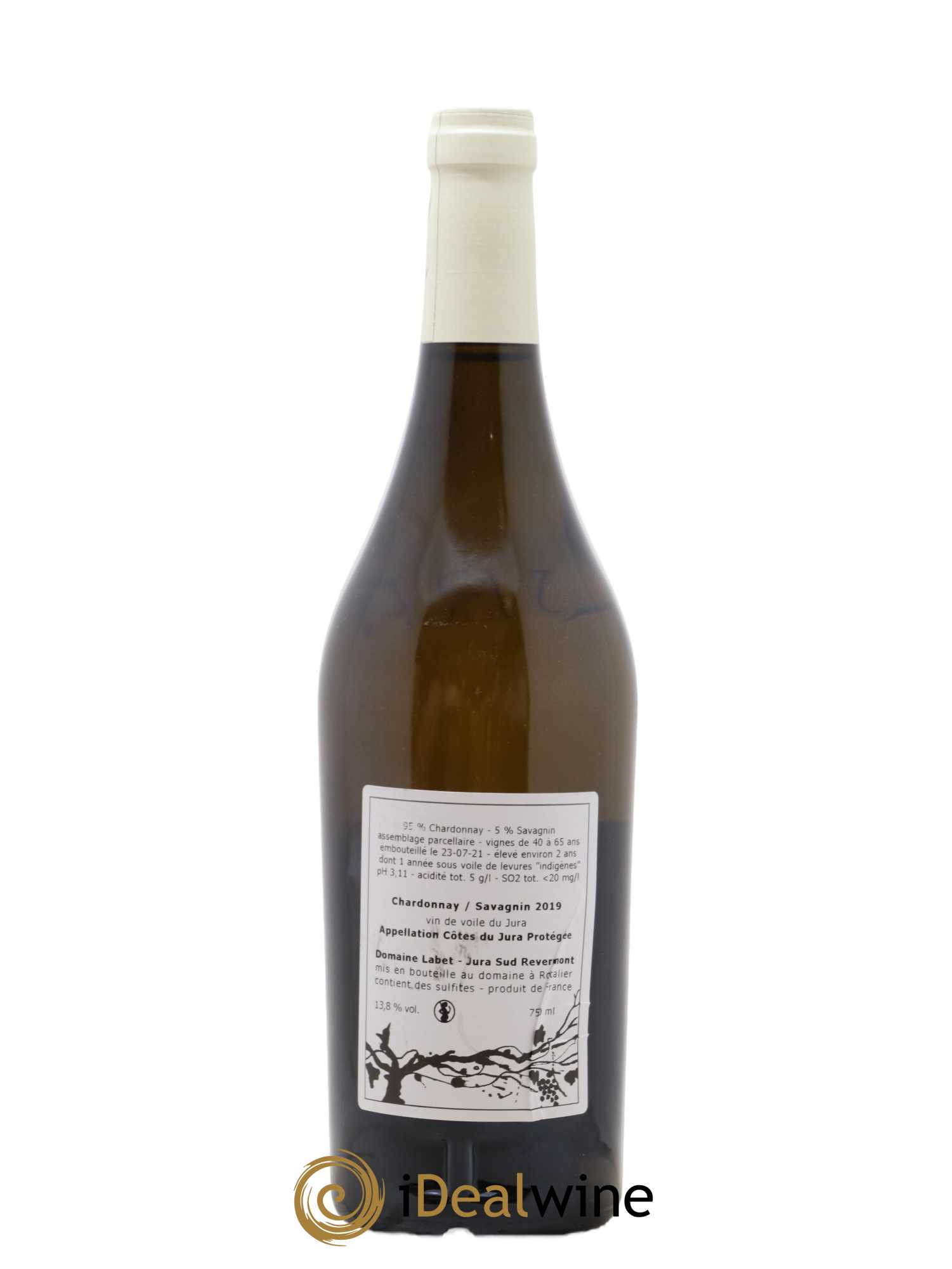 Côtes du Jura Vin de Voile Chardonnay-Savagnin cuvée de garde Romain - Julien - Charline Labet 2019 - Lotto di 1 bottiglia - 1