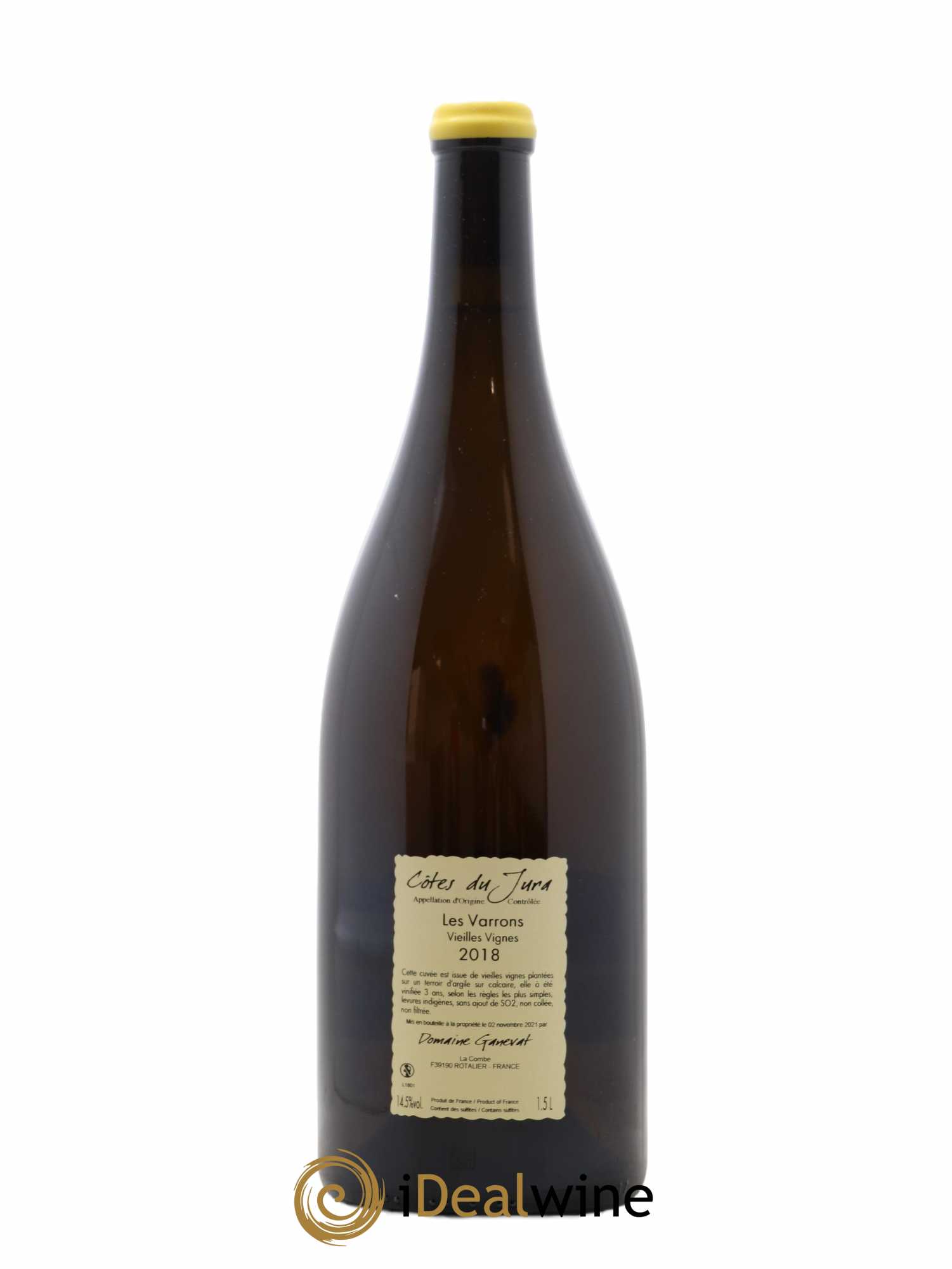 Côtes du Jura Les Varrons Vieilles Vignes Jean-François Ganevat (Domaine) 2018 - Lot de 1 magnum - 1