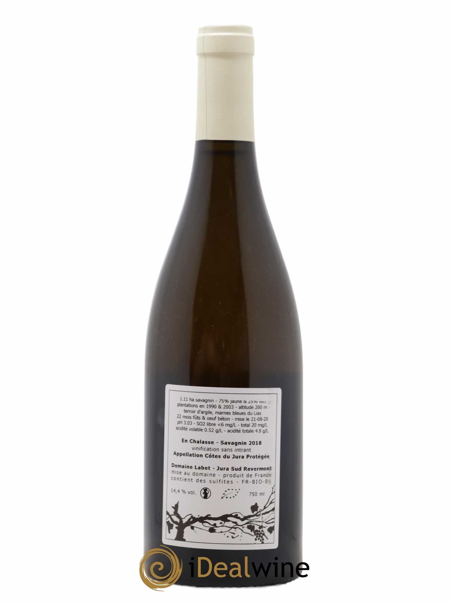 Côtes du Jura Fleur de Savagnin En Chalasse Romain - Julien  - Charline Labet  2018 - Lot de 1 bouteille - 1