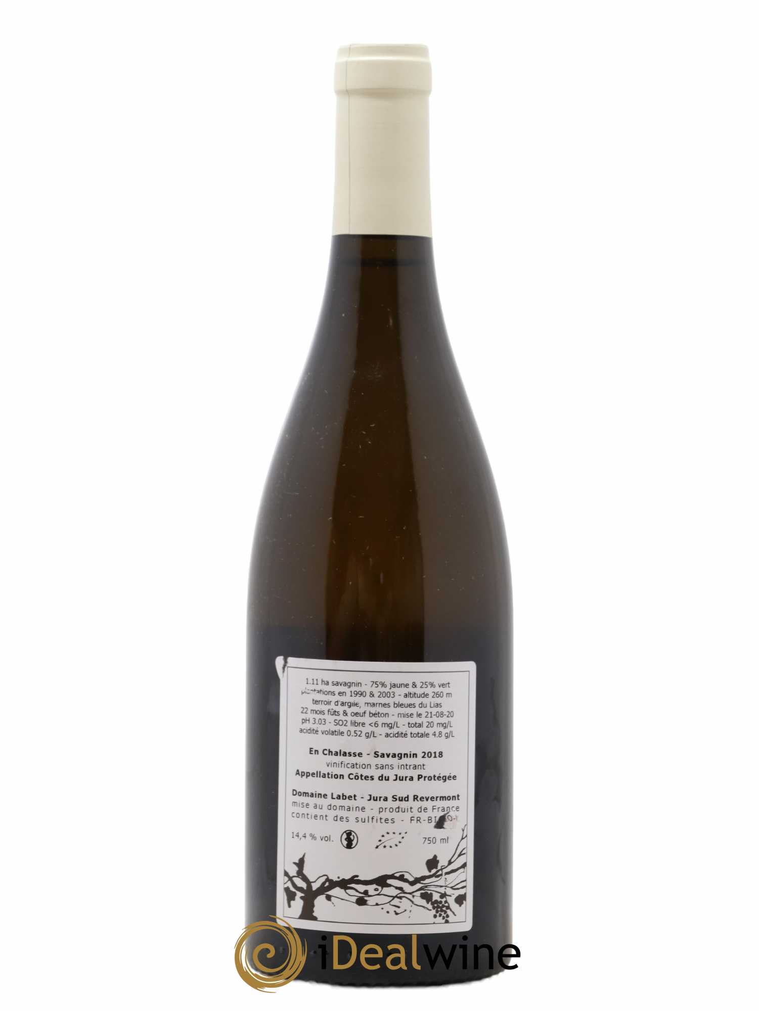 Côtes du Jura Fleur de Savagnin En Chalasse Romain - Julien  - Charline Labet  2018 - Lot of 1 bottle - 1