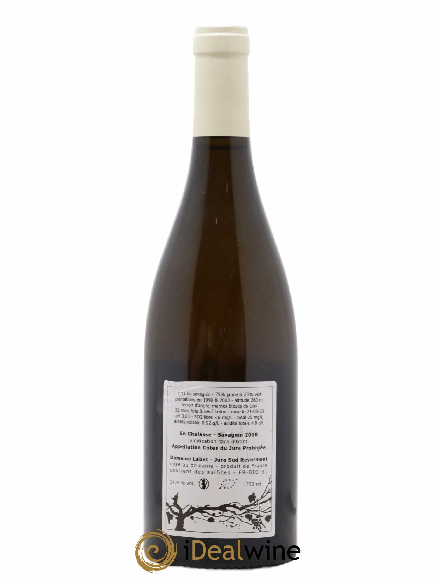 Côtes du Jura Fleur de Savagnin En Chalasse Romain - Julien  - Charline Labet  2018 - Lotto di 1 bottiglia - 1