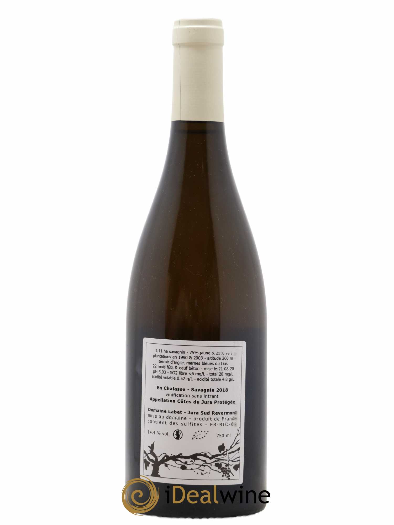 Côtes du Jura Fleur de Savagnin En Chalasse Romain - Julien  - Charline Labet  2018 - Lot of 1 bottle - 1