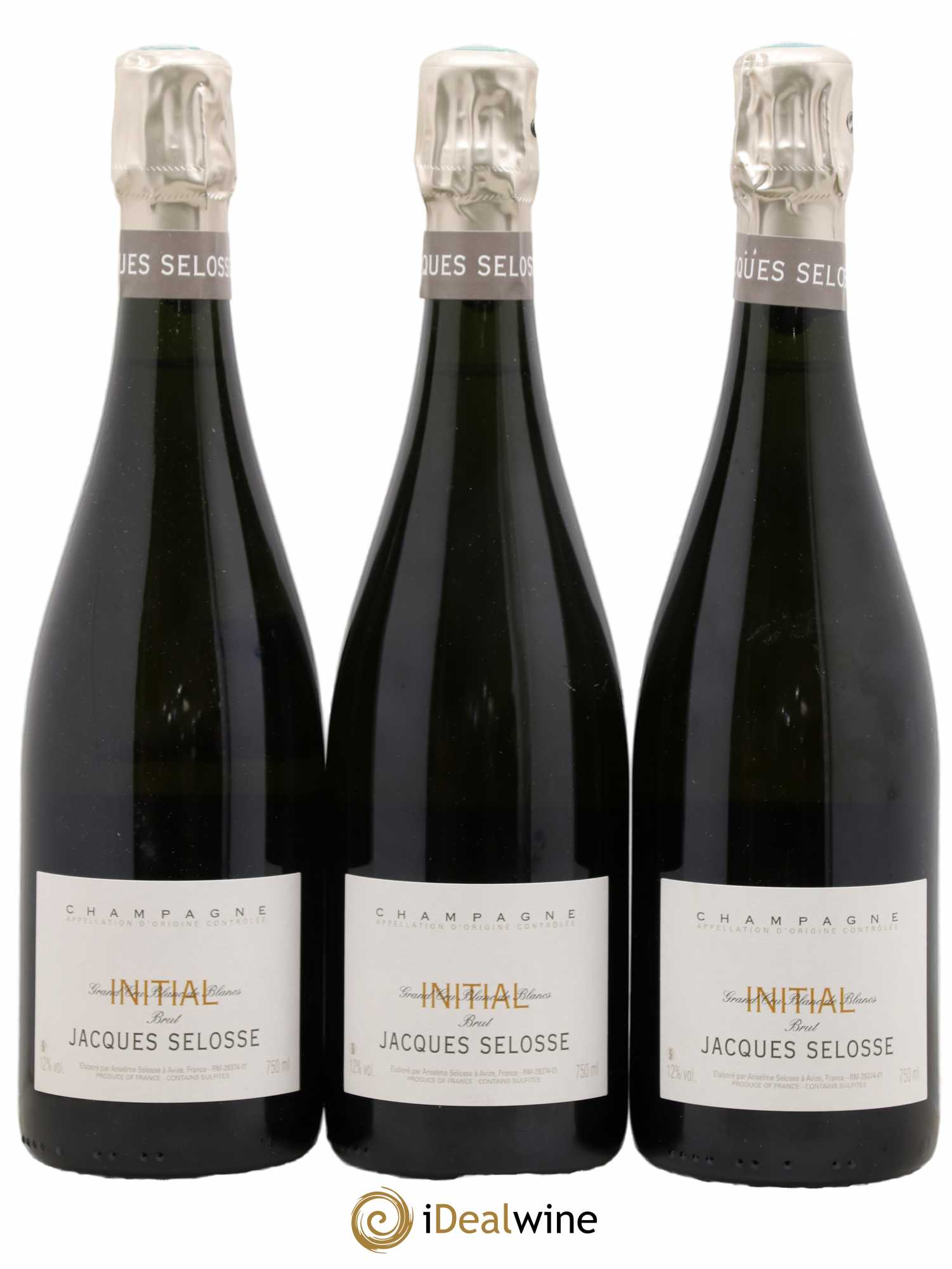 Initial Brut Jacques Selosse - Lot de 3 bouteilles - 0