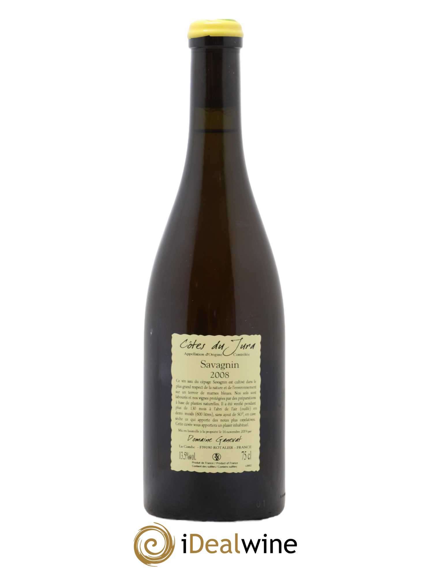 Côtes du Jura Les Vignes de mon Père Jean-François Ganevat (Domaine)  2008 - Lot of 1 bottle - 1