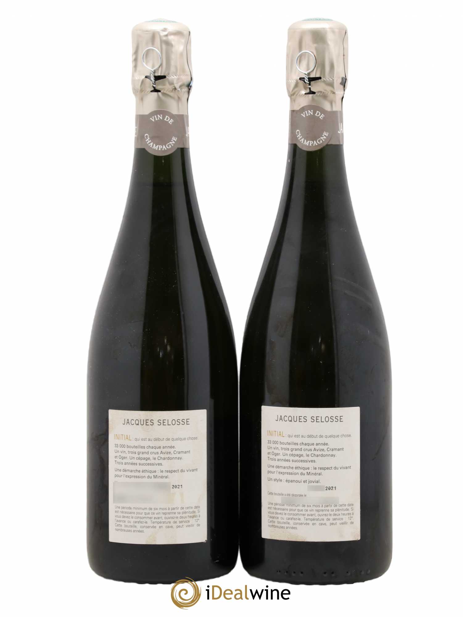 Initial Brut Jacques Selosse - Lot de 2 bouteilles - 1