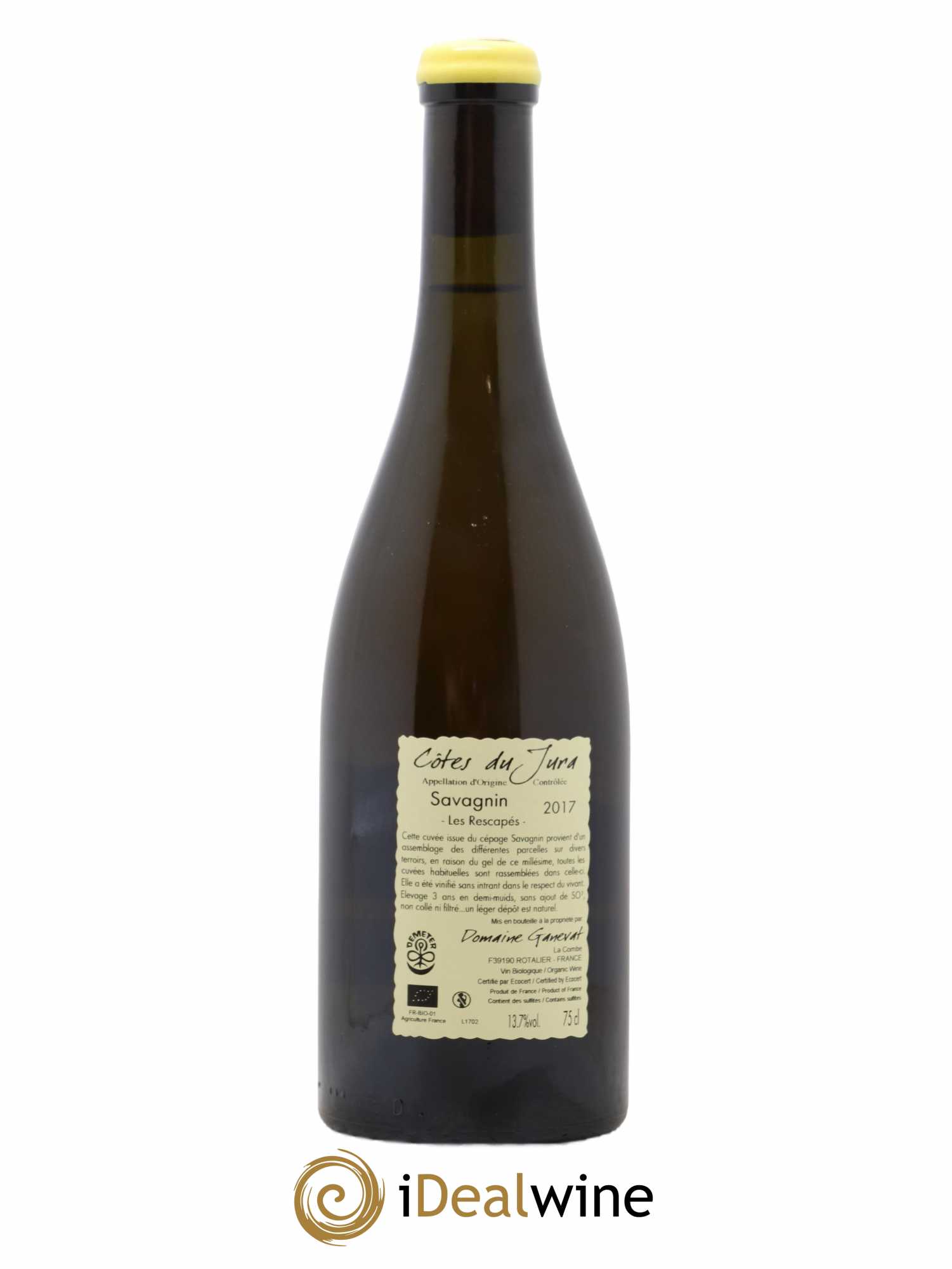 Côtes du Jura Savagnin Les Rescapés Jean-François Ganevat (Domaine)  2017 - Lot of 1 bottle - 1