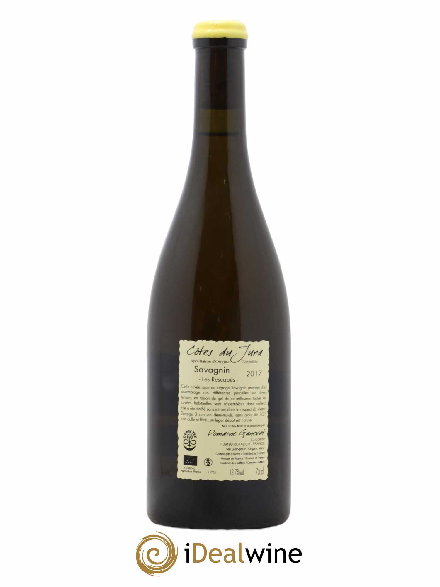 Côtes du Jura Savagnin Les Rescapés Jean-François Ganevat (Domaine)  2017 - Lot de 1 bouteille - 1