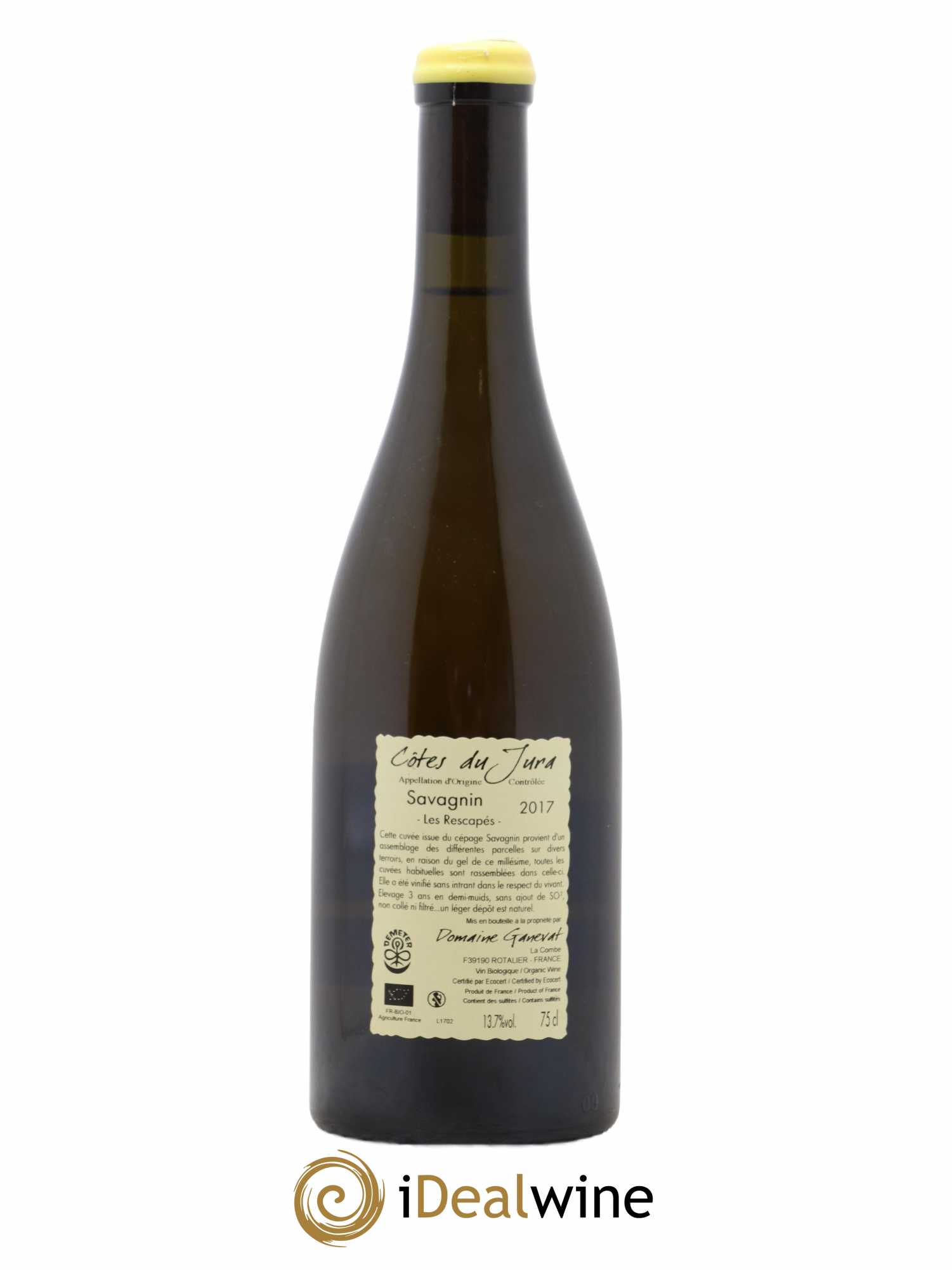 Côtes du Jura Savagnin Les Rescapés Jean-François Ganevat (Domaine)  2017 - Posten von 1 Flasche - 1
