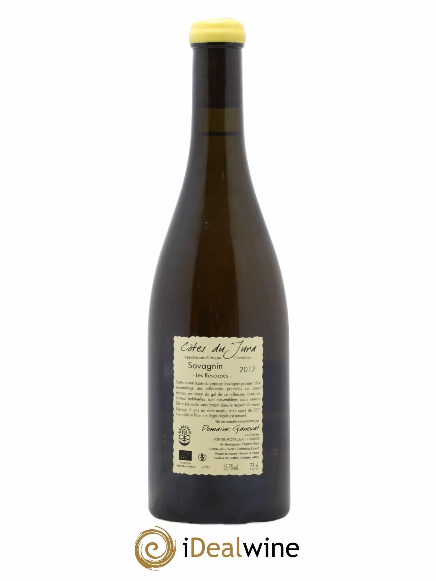 Côtes du Jura Savagnin Les Rescapés Jean-François Ganevat (Domaine) 2017 - Lot of 1 bottle - 1