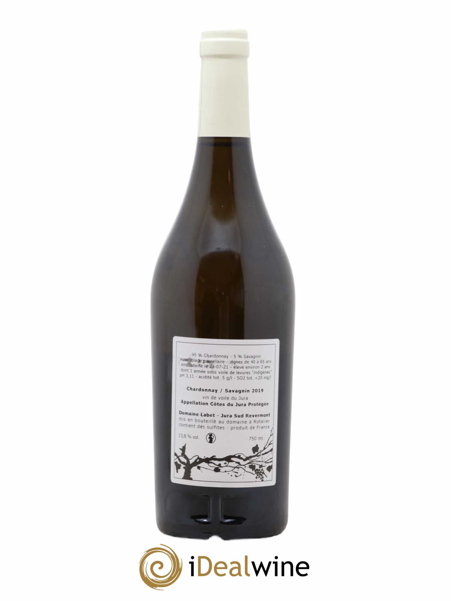 Côtes du Jura Vin de Voile Chardonnay-Savagnin cuvée de garde Romain - Julien - Charline Labet 2019 - Posten von 1 Flasche - 1