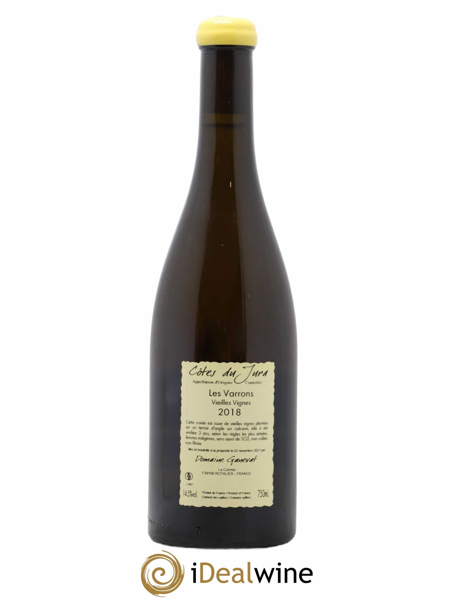 Côtes du Jura Les Varrons Vieilles Vignes Jean-François Ganevat (Domaine) 2018 - Lot de 1 bouteille - 1