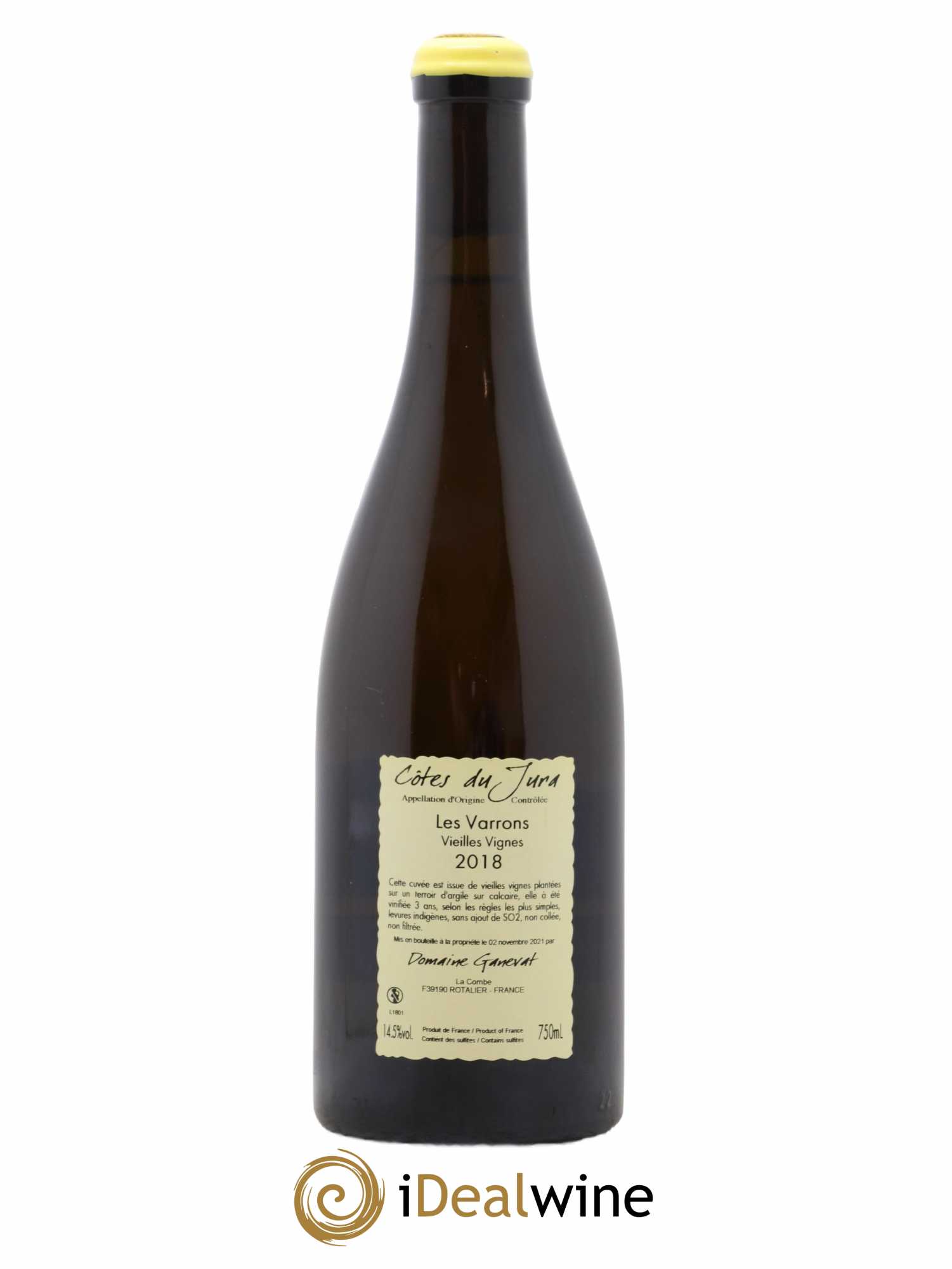 Côtes du Jura Les Varrons Vieilles Vignes Jean-François Ganevat (Domaine) 2018 - Lot de 1 bouteille - 1