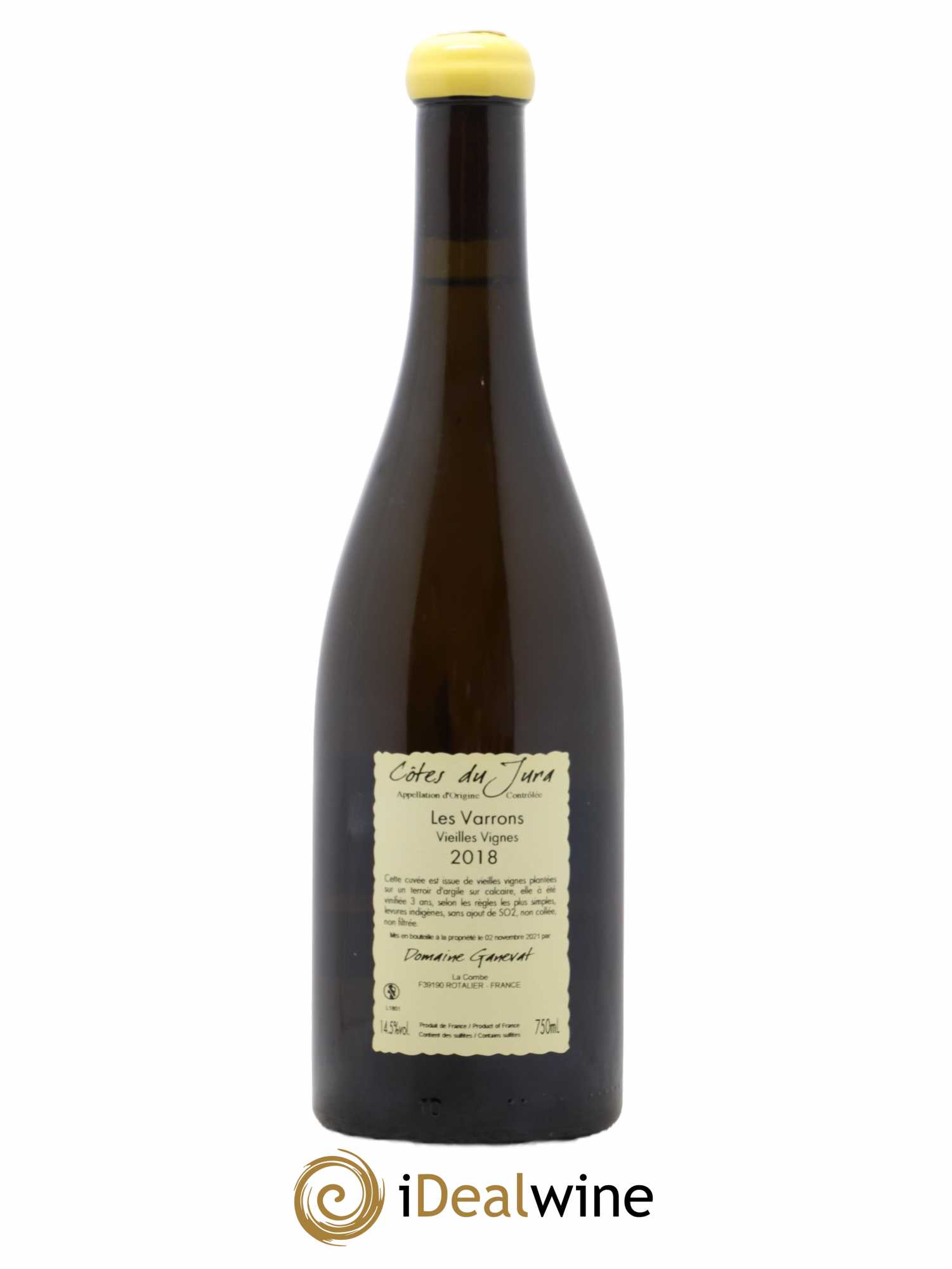 Côtes du Jura Les Varrons Vieilles Vignes Jean-François Ganevat (Domaine) 2018 - Lot de 1 bouteille - 1