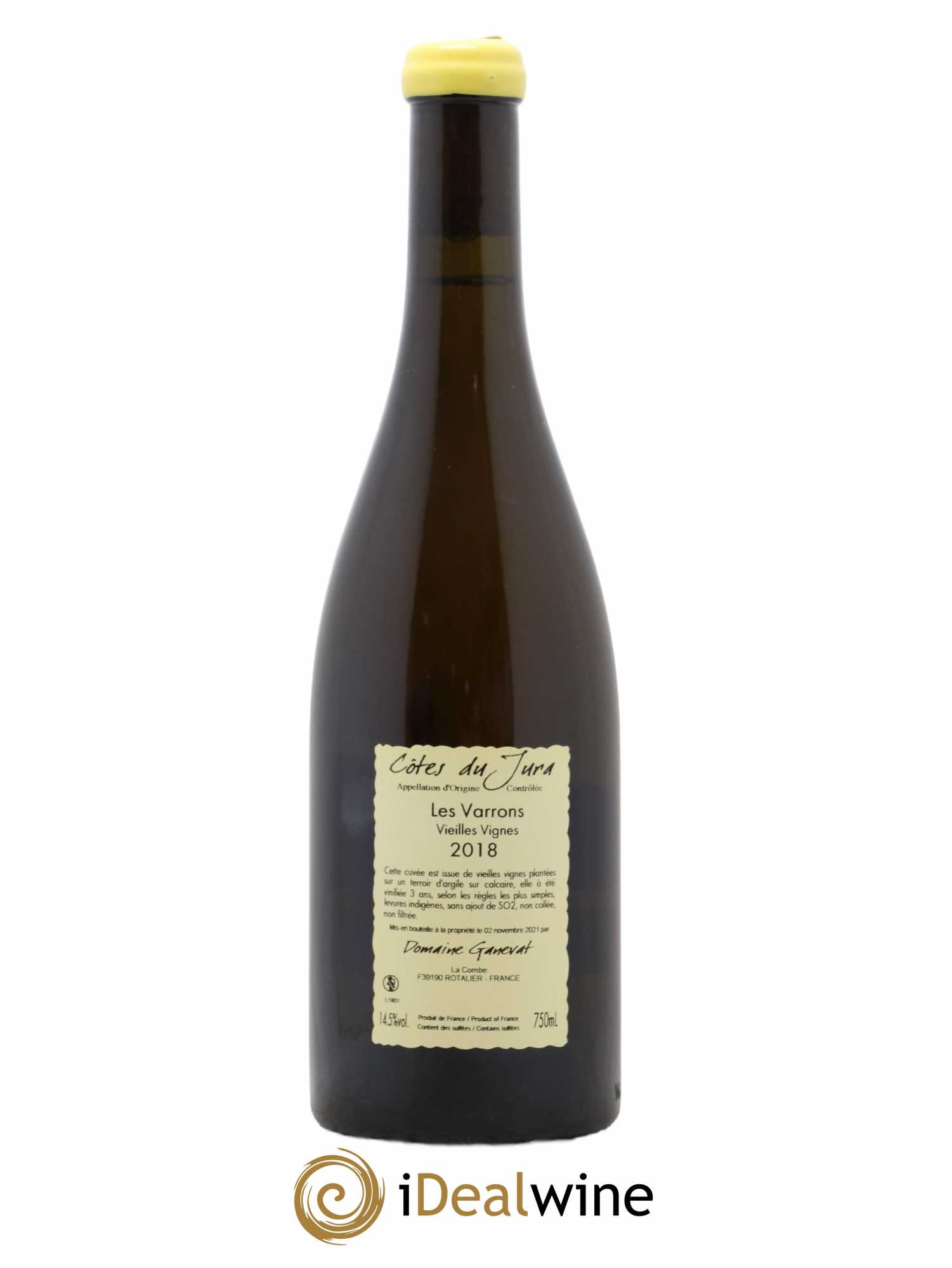 Côtes du Jura Les Varrons Vieilles Vignes Jean-François Ganevat (Domaine)  2018 - Posten von 1 Flasche - 1