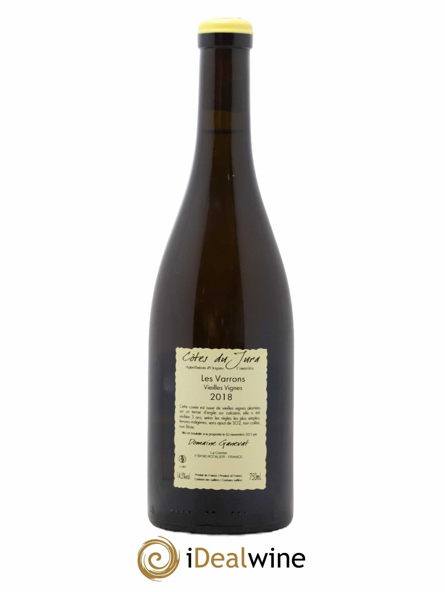 Côtes du Jura Les Varrons Vieilles Vignes Jean-François Ganevat (Domaine)  2018 - Posten von 1 Flasche - 1
