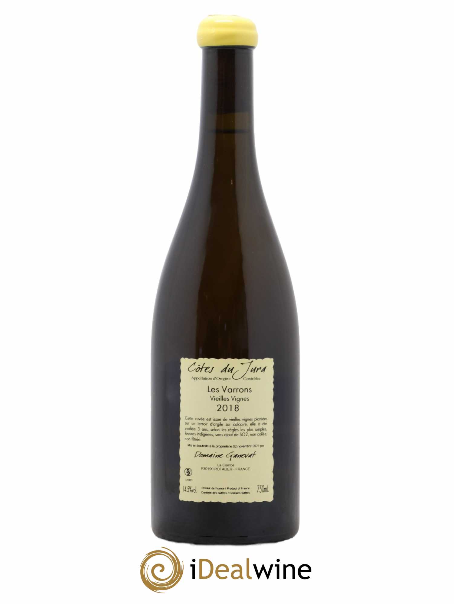 Côtes du Jura Les Varrons Vieilles Vignes Jean-François Ganevat (Domaine)  2018 - Posten von 1 Flasche - 1