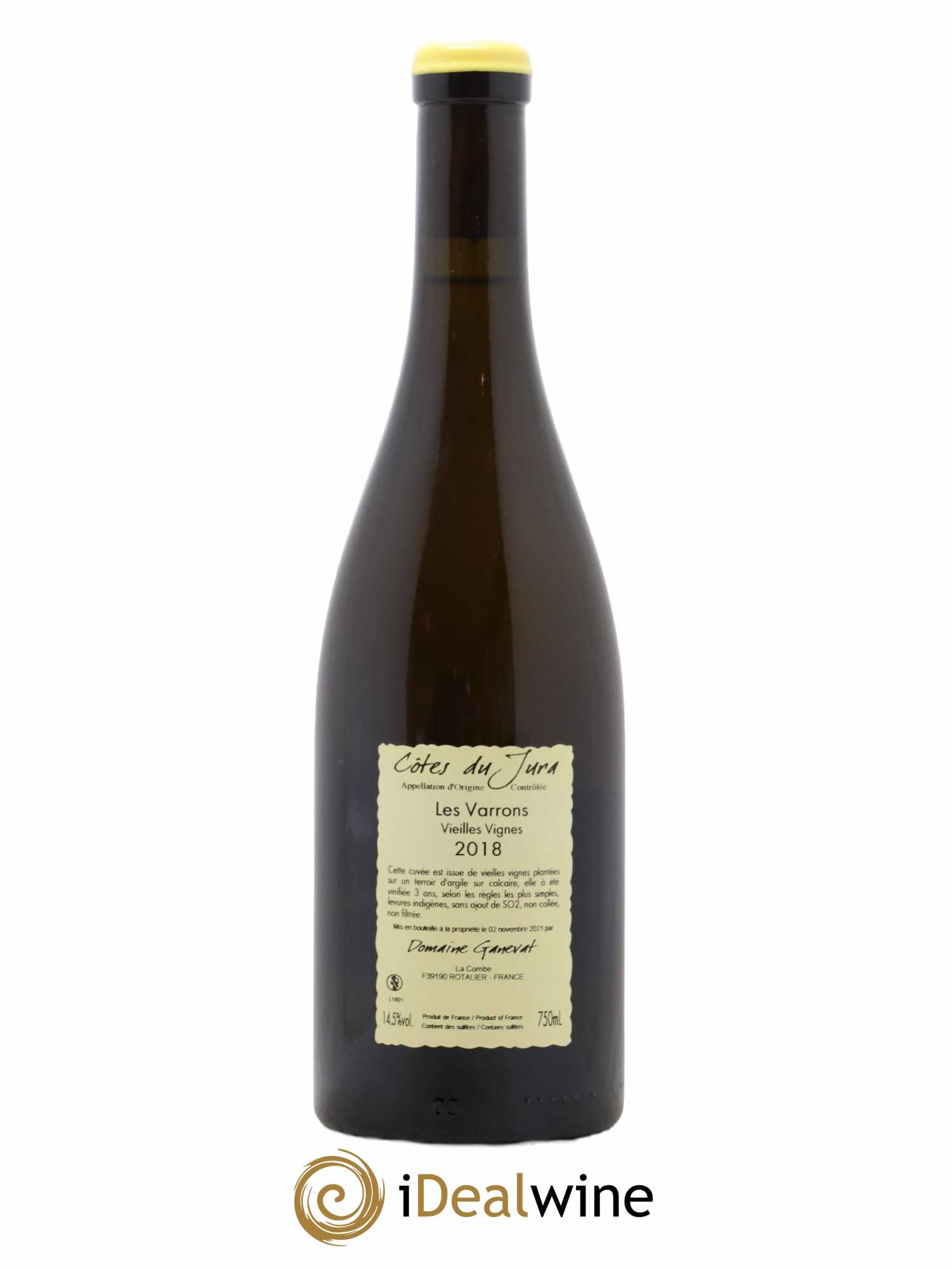 Côtes du Jura Les Varrons Vieilles Vignes Jean-François Ganevat (Domaine) 2018 - Lot de 1 bouteille - 1