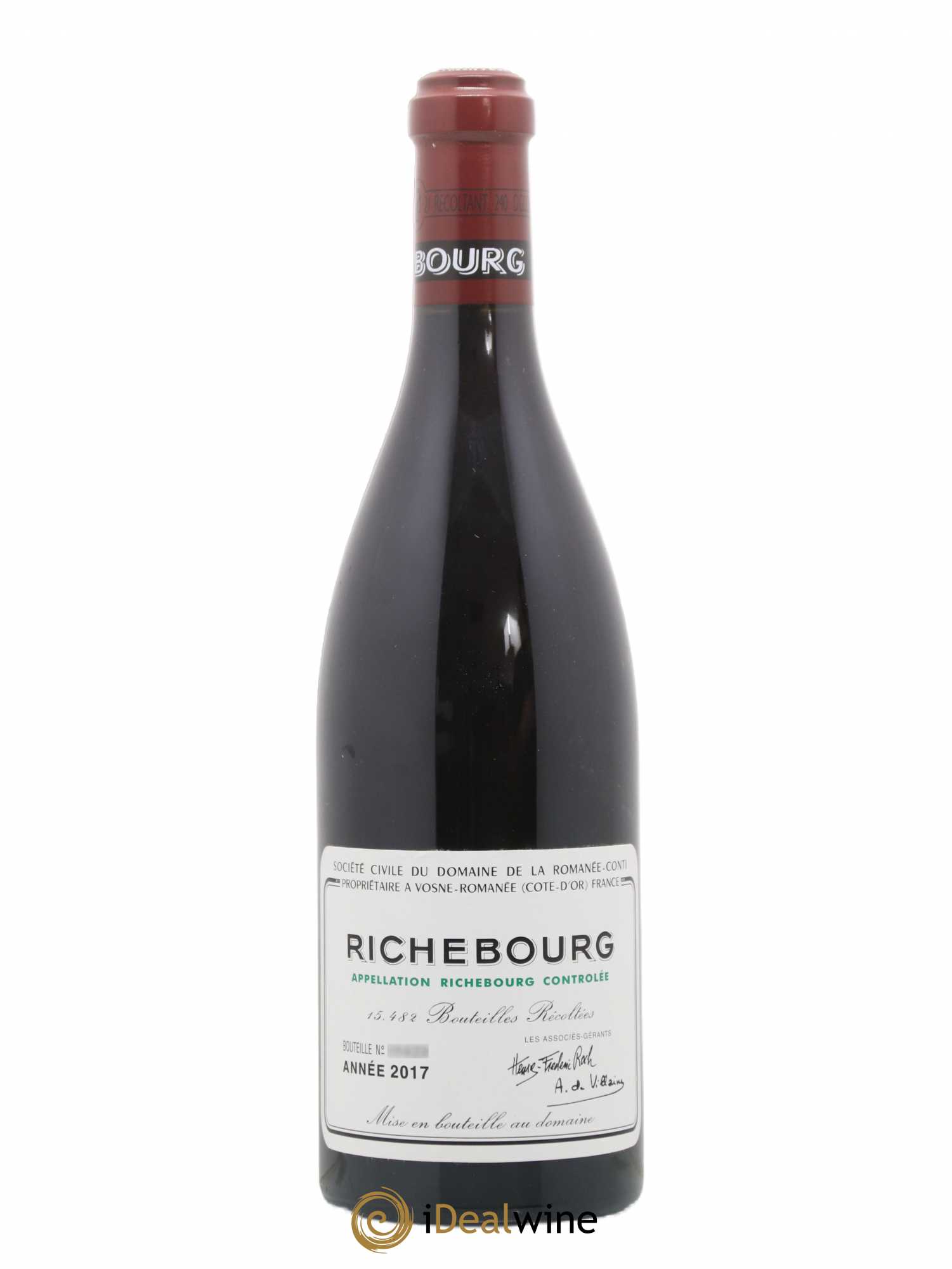Richebourg Grand Cru Domaine de la Romanée-Conti 2017 - Lot de 1 bouteille - 0