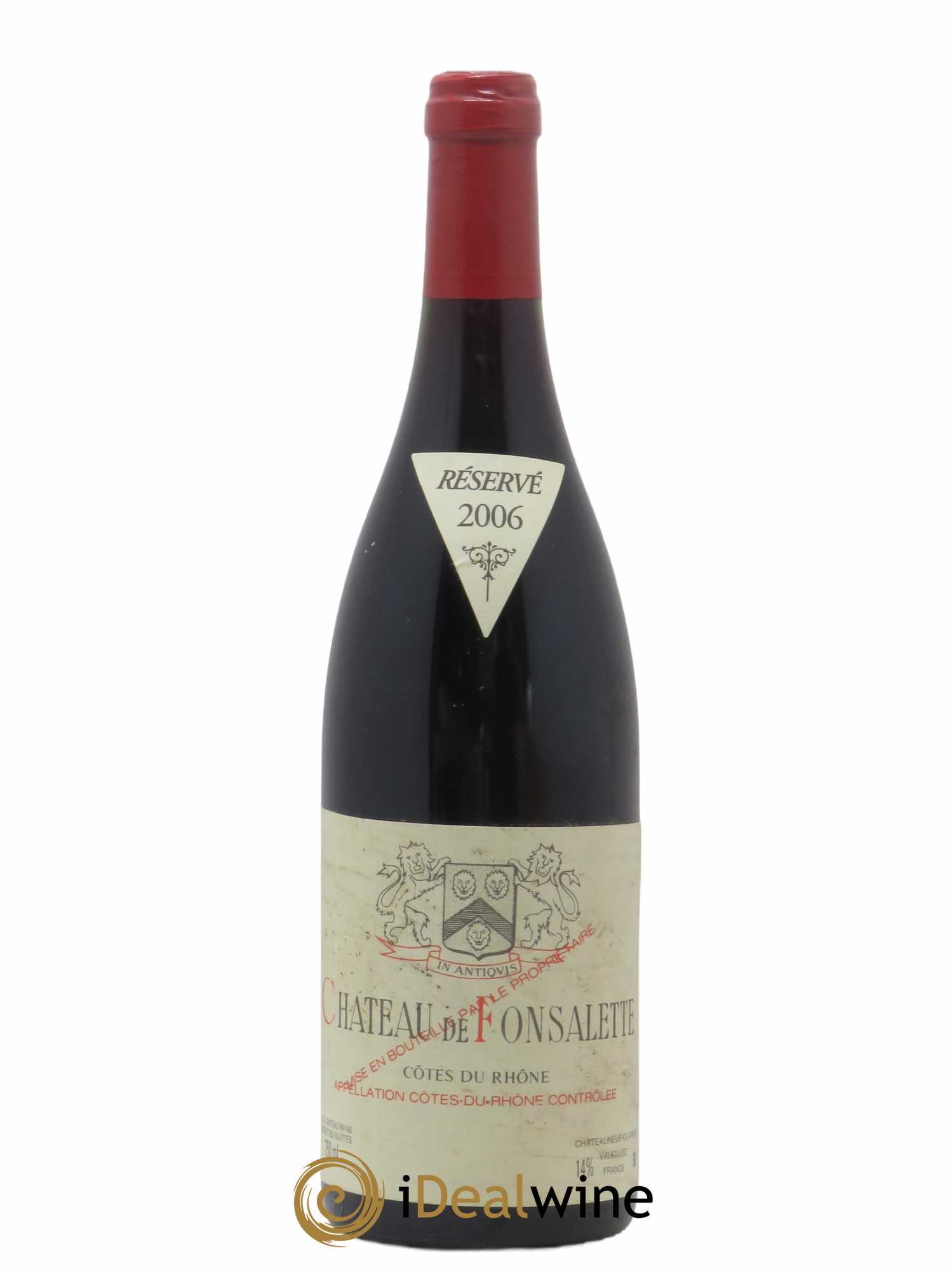 Côtes-du-Rhône Château de Fonsalette Emmanuel Reynaud  2006 - Lot de 1 bouteille - 0