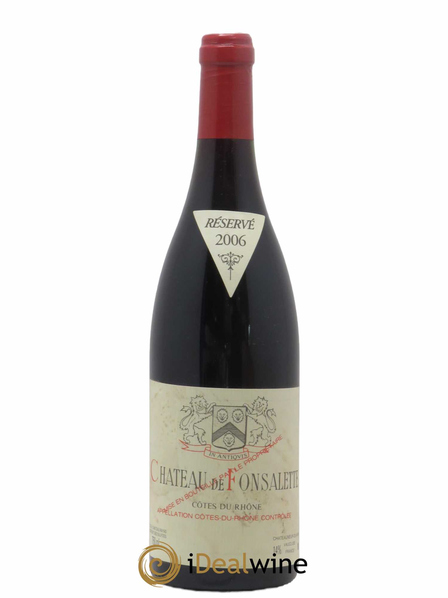 Côtes-du-Rhône Château de Fonsalette Emmanuel Reynaud 2006 - Lot de 1 bouteille - 0