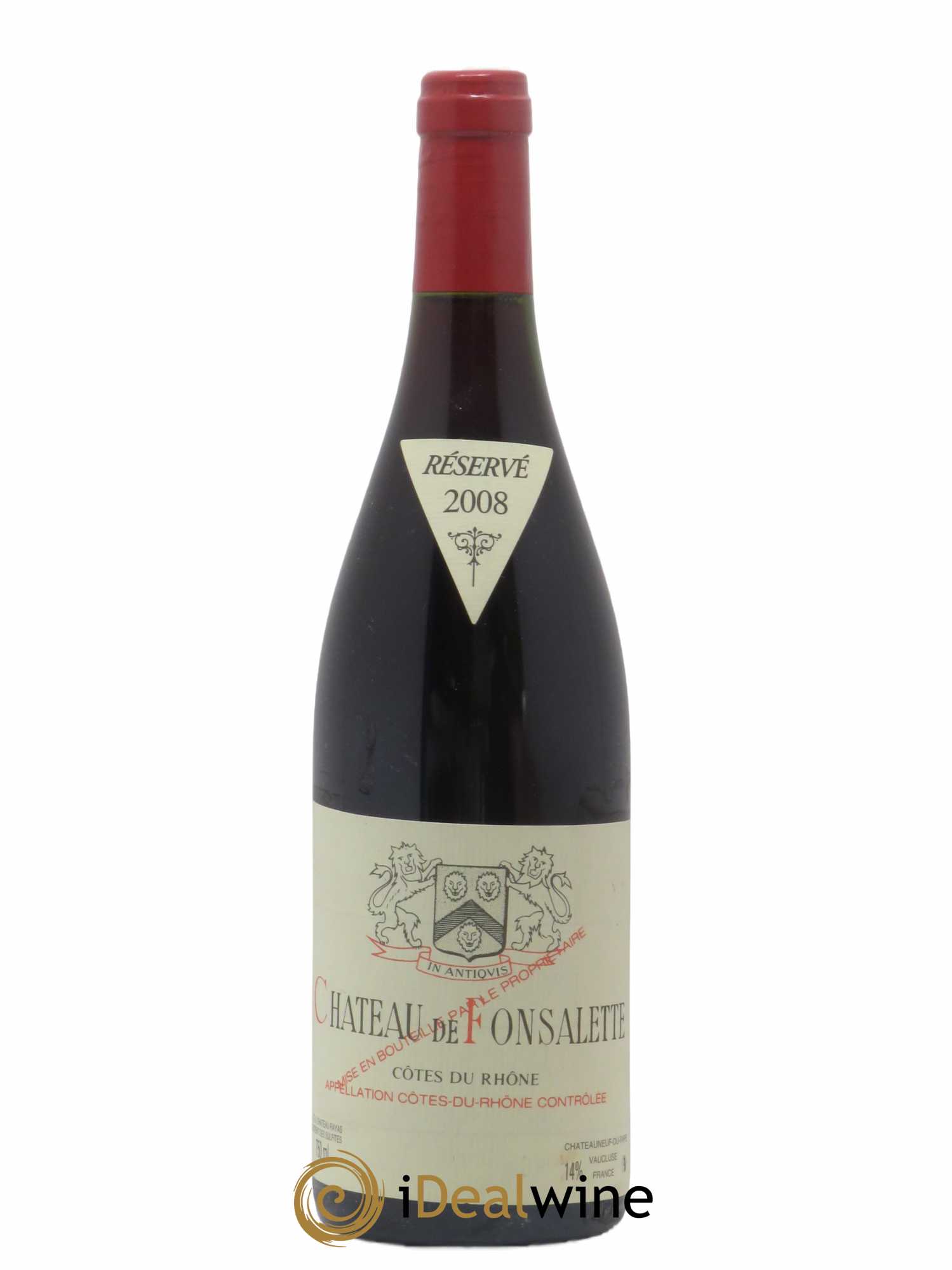 Côtes-du-Rhône Château de Fonsalette Emmanuel Reynaud 2008 - Lot de 1 bouteille - 0