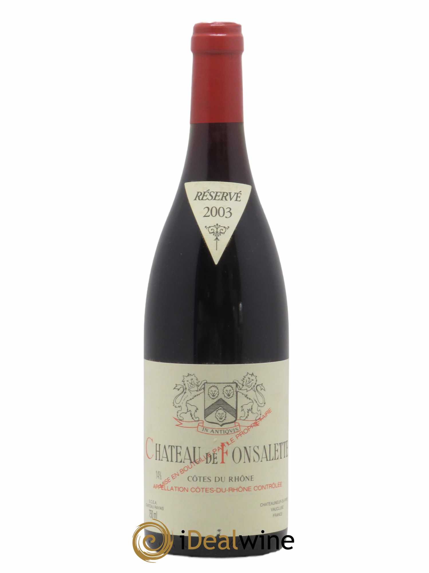 Côtes-du-Rhône Château de Fonsalette Emmanuel Reynaud (sans prix de réserve) 2003 - Lot de 1 bouteille - 0