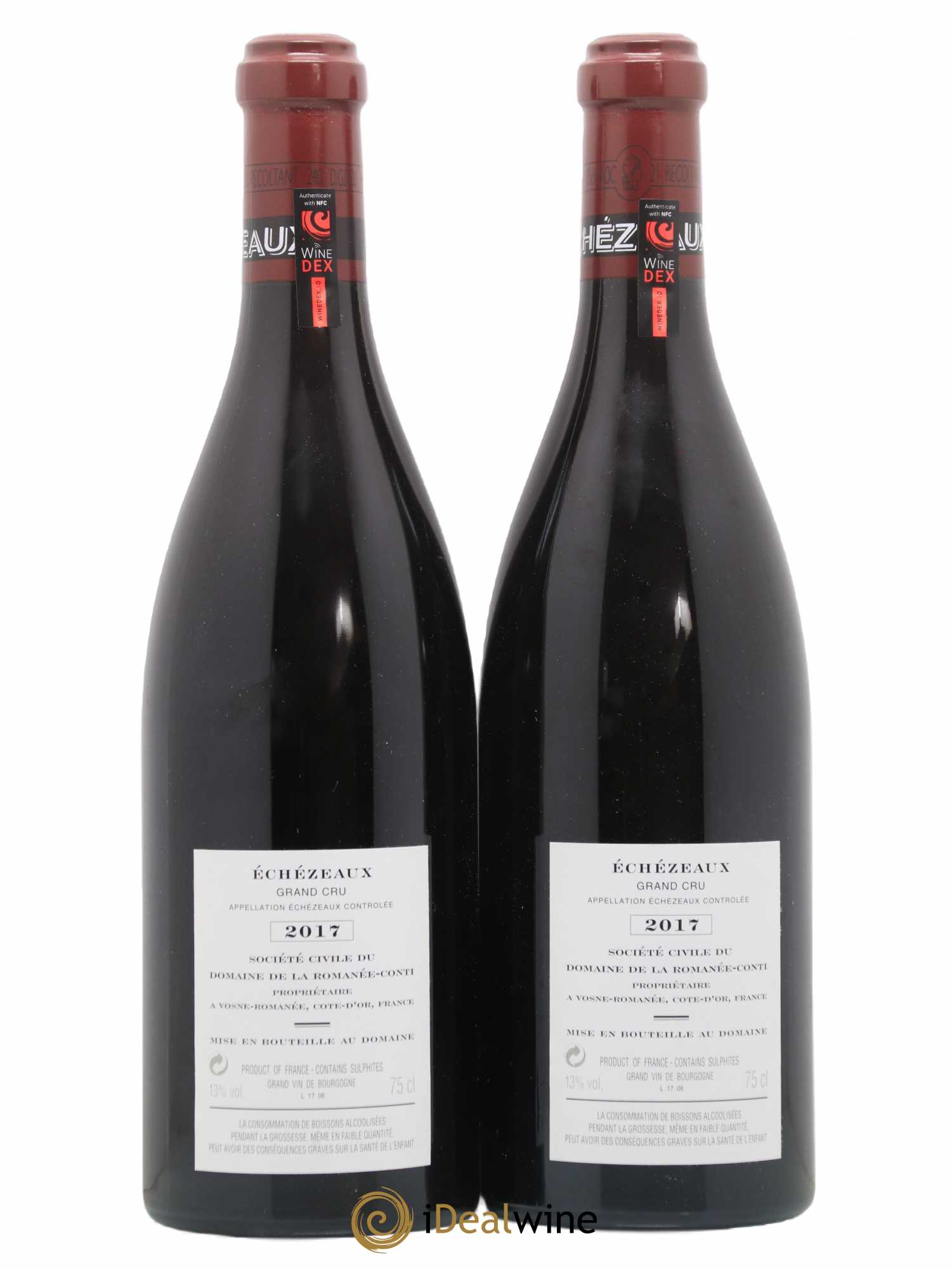 Echezeaux Grand Cru Domaine de la Romanée-Conti 2017 - Lot of 2 bottles - 1