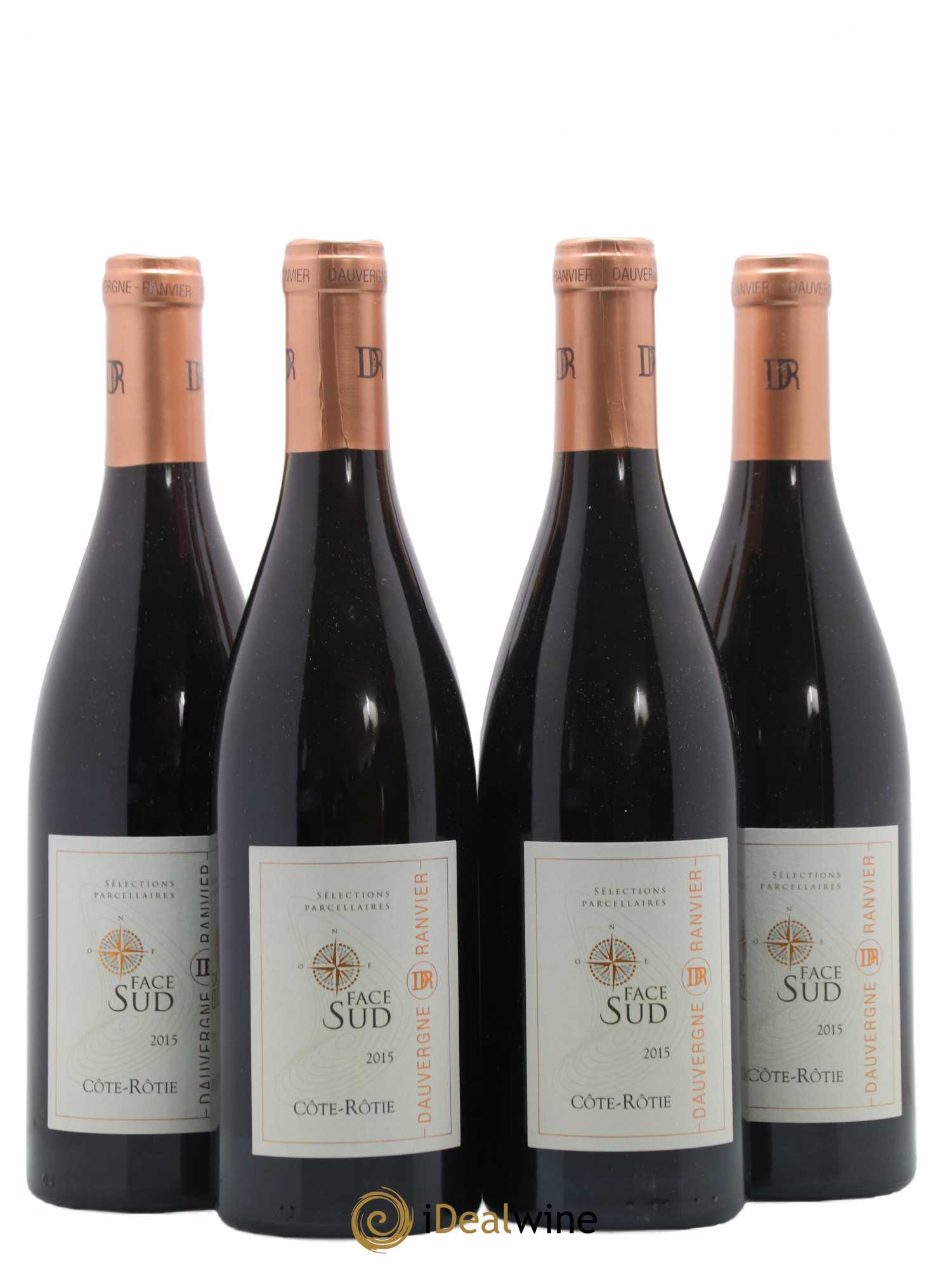Côte-Rôtie Face Sud Dauvergne Ranvier (sans prix de réserve) 2015 - Posten von 4 Flaschen - 0