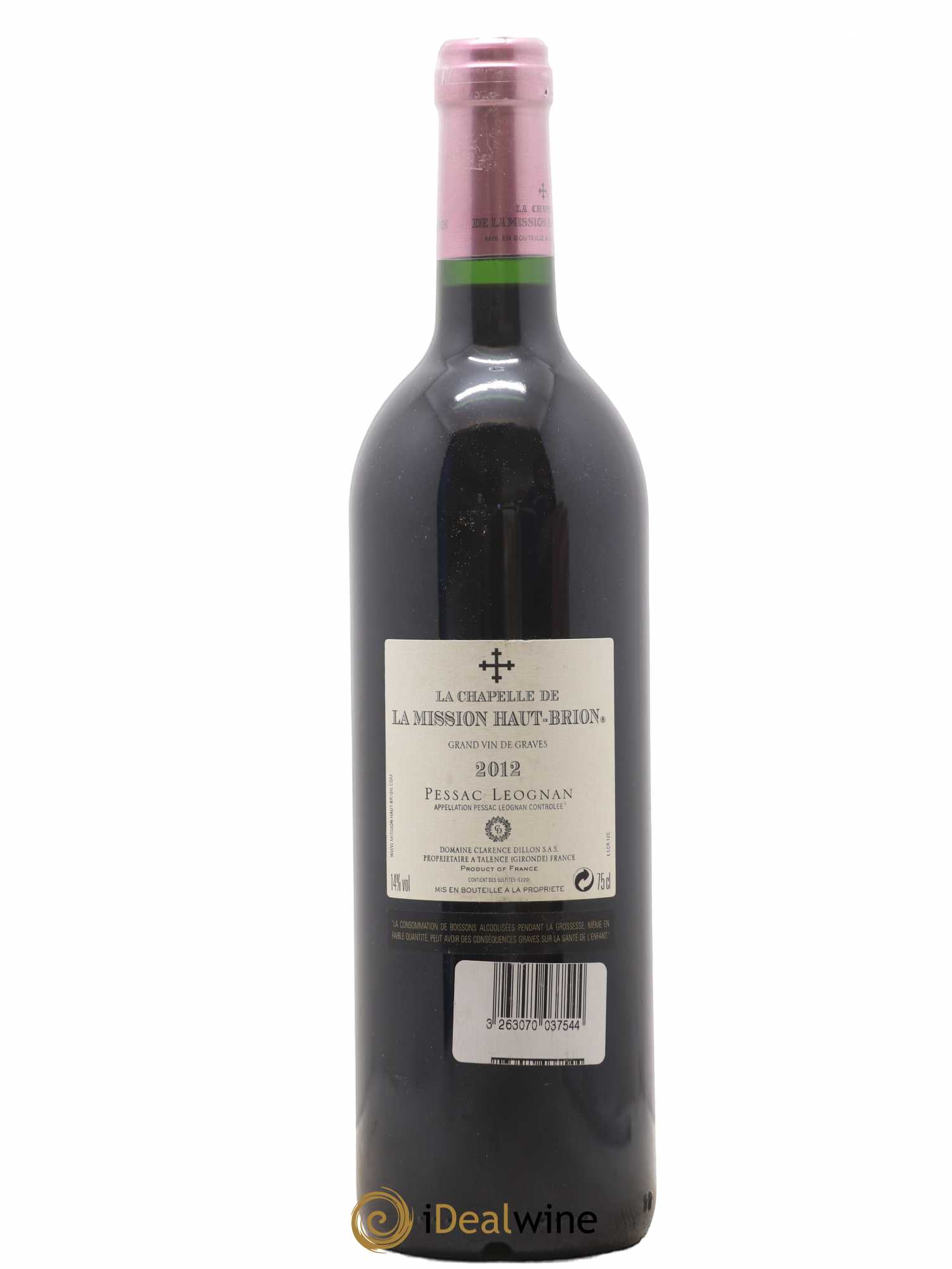 Château la Mission Haut-Brion Cru Classé de Graves 2012 - Lot de 1 bouteille - 1