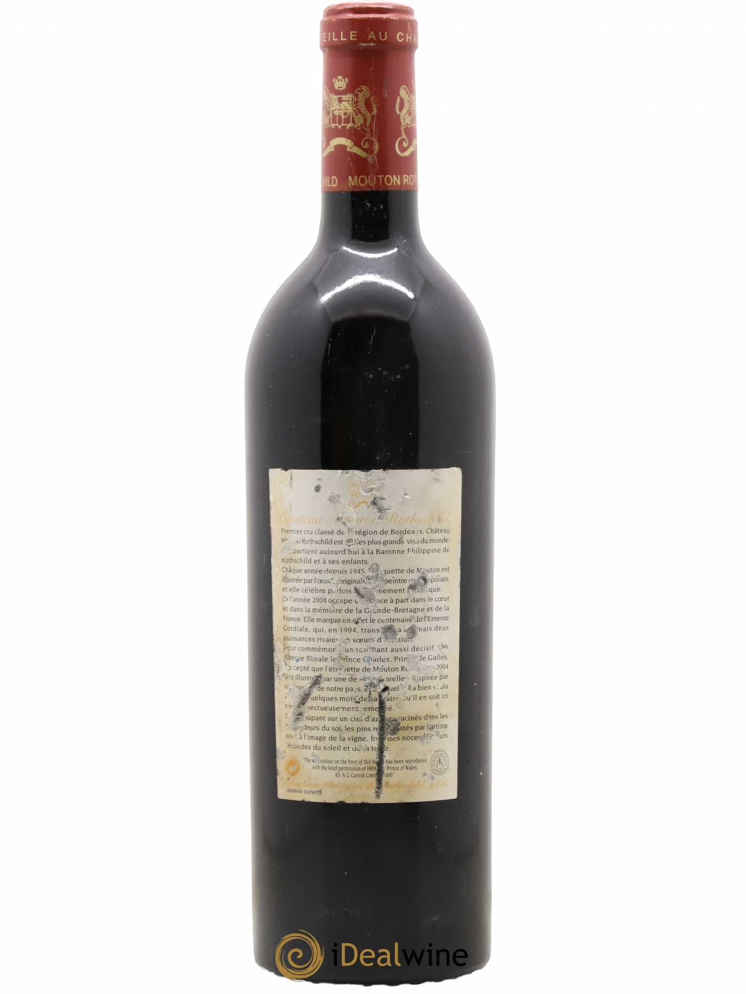 Château Mouton Rothschild 1er Grand Cru Classé 2004 - Lot de 1 bouteille - 1