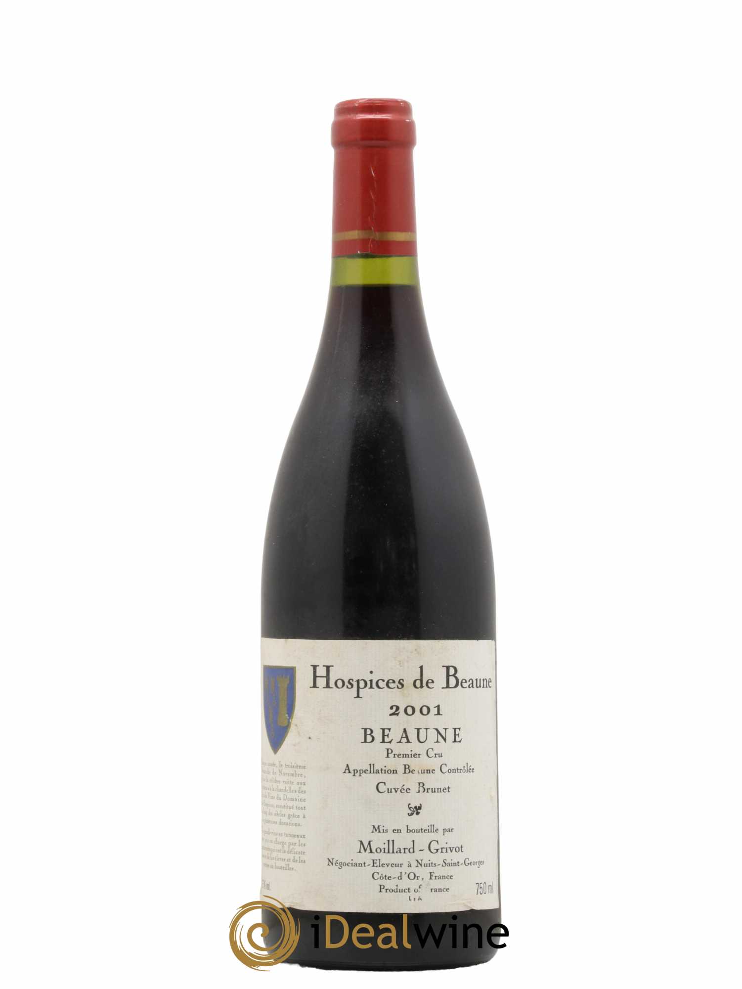 Beaune 1er Cru Cuvée Brunet Hospices de Beaune Moillard Grivot 2001 - Lot de 1 bouteille - 0