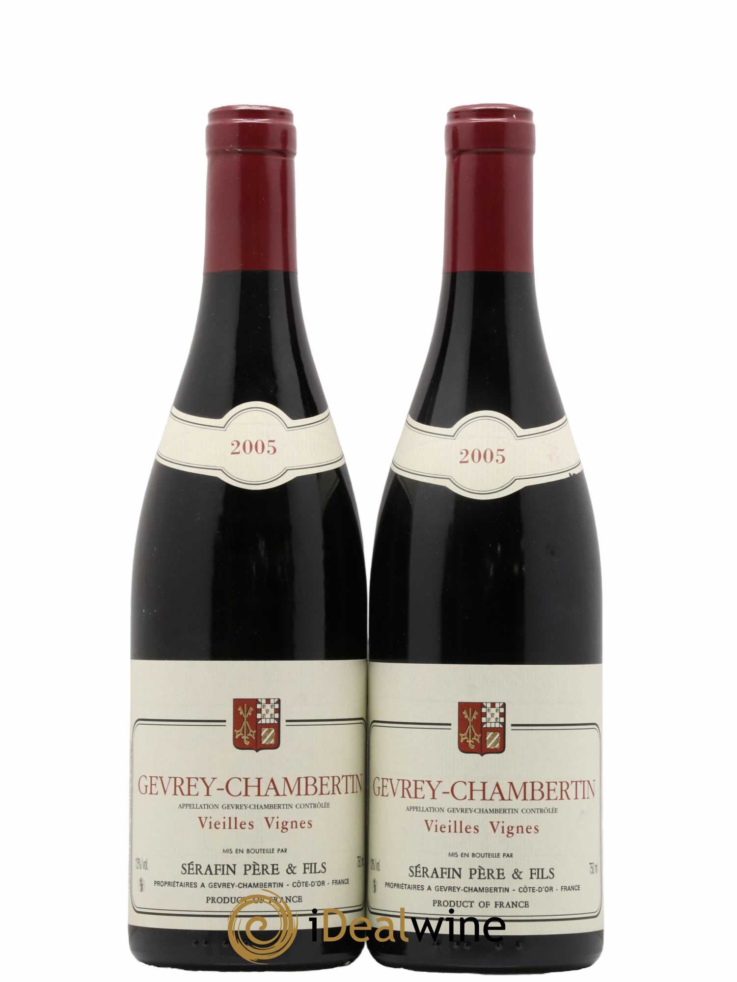 Gevrey-Chambertin Vieilles Vignes Christian Sérafin Père et Fils 2005 - Lot de 2 bouteilles - 0